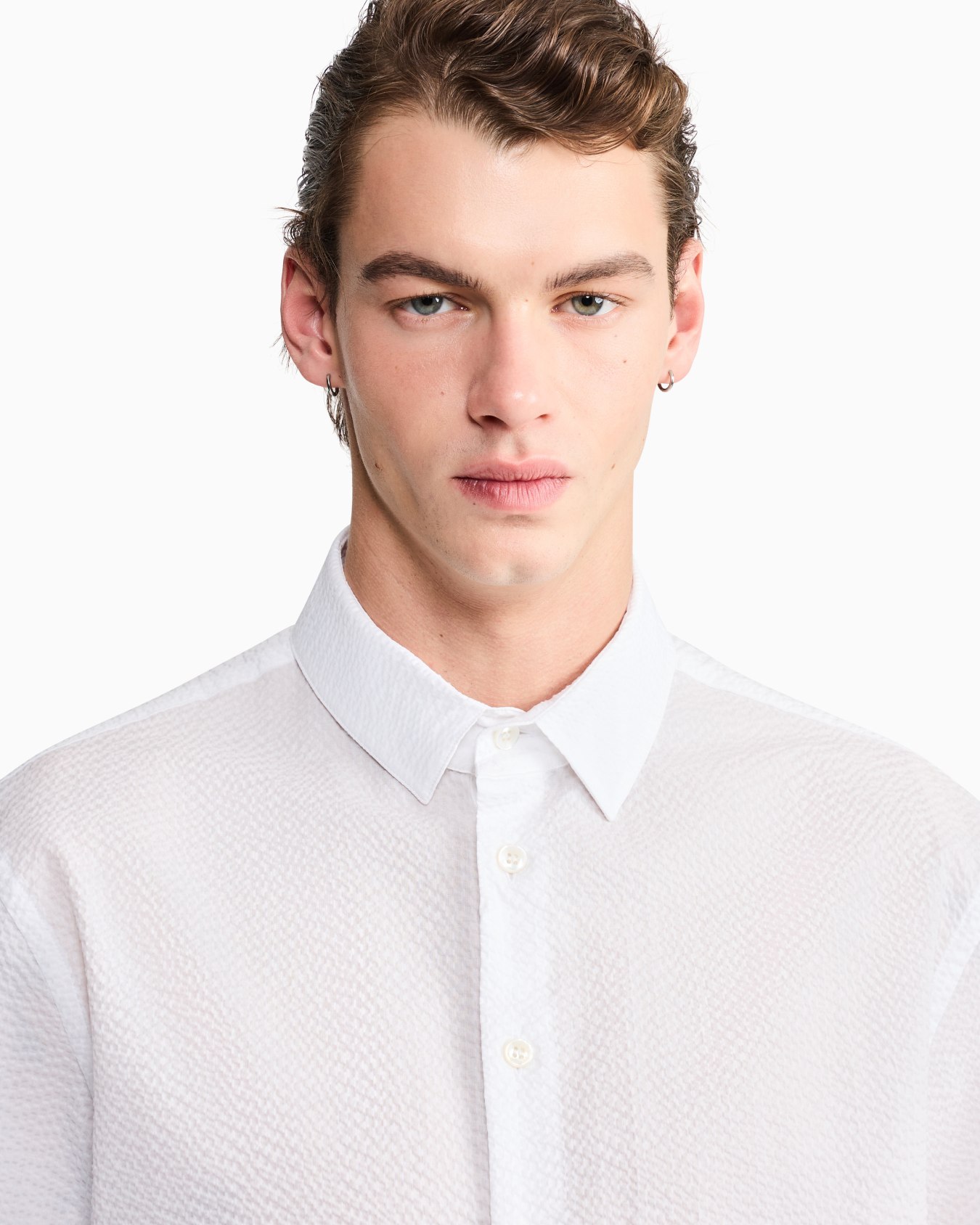 ASV short-sleeved cotton-seersucker shirt Slide 6