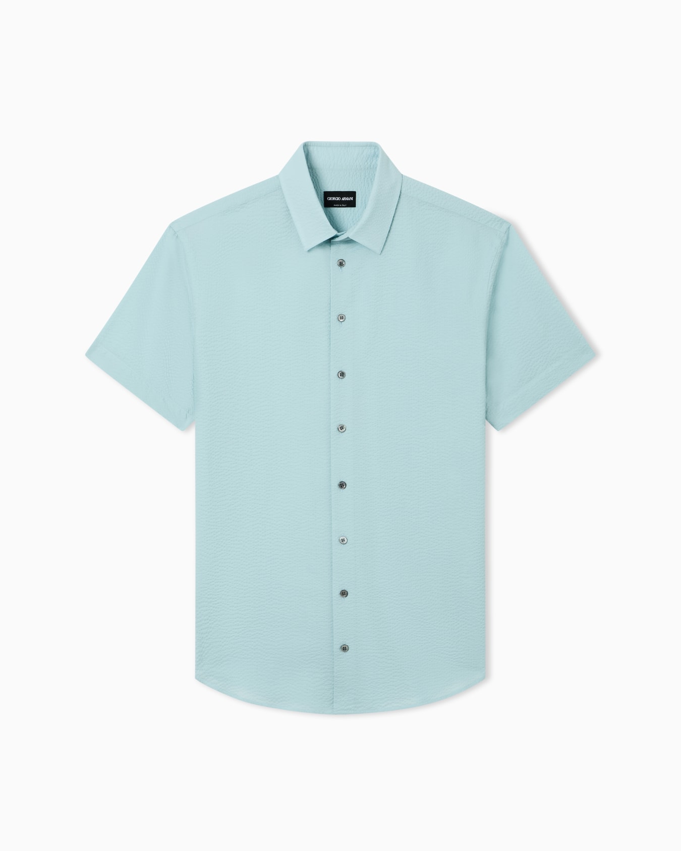 ASV short-sleeved cotton-seersucker shirt Slide 0