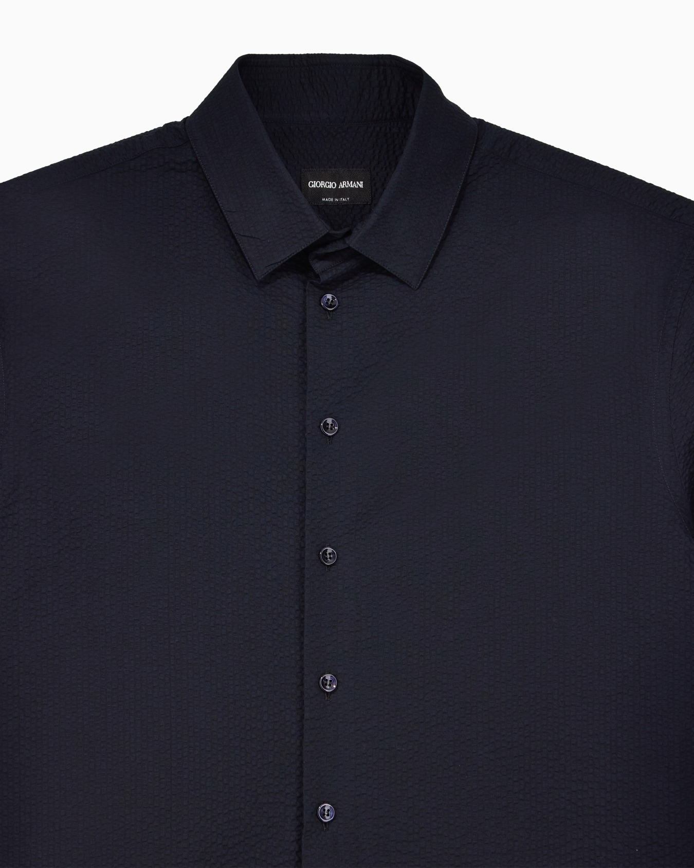 ASV short-sleeved cotton-seersucker shirt Slide 4