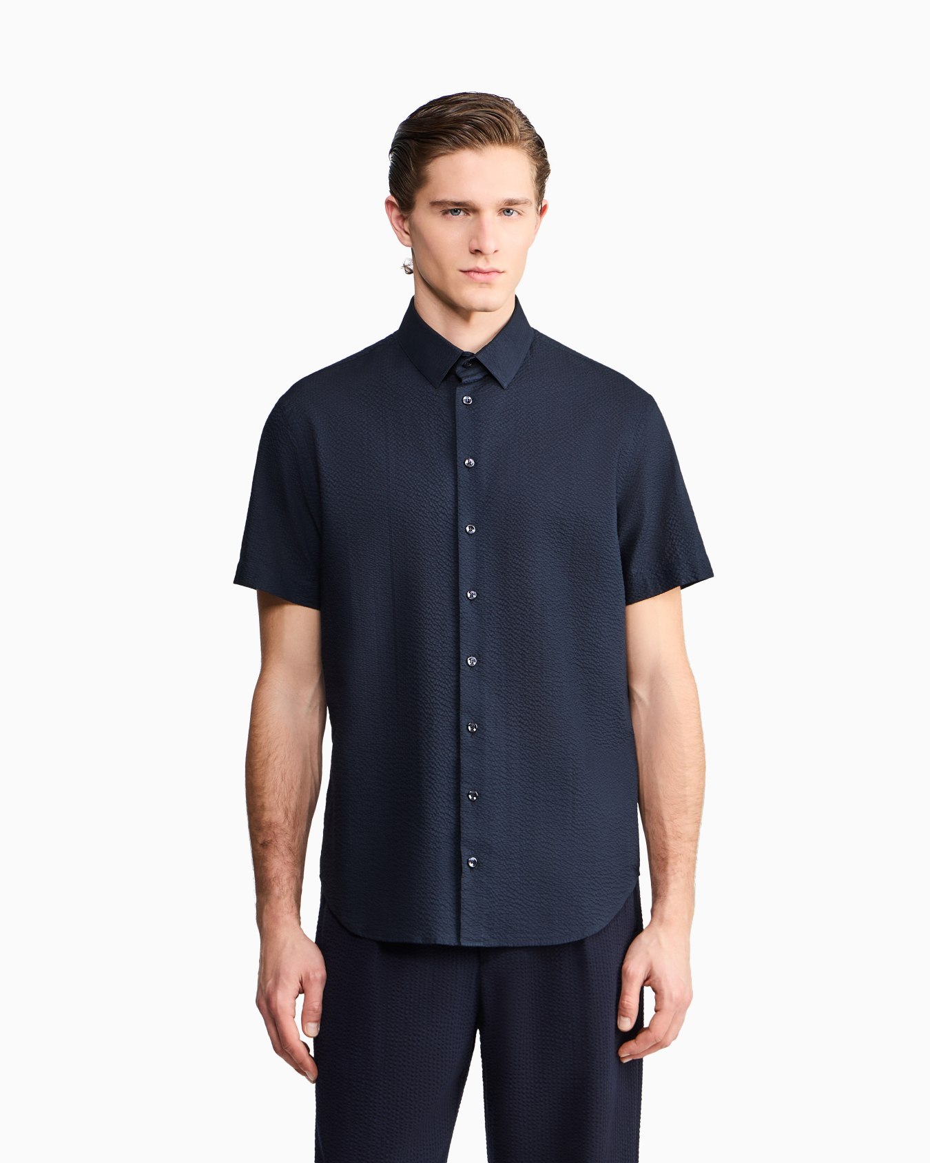 ASV short-sleeved cotton-seersucker shirt Slide 3