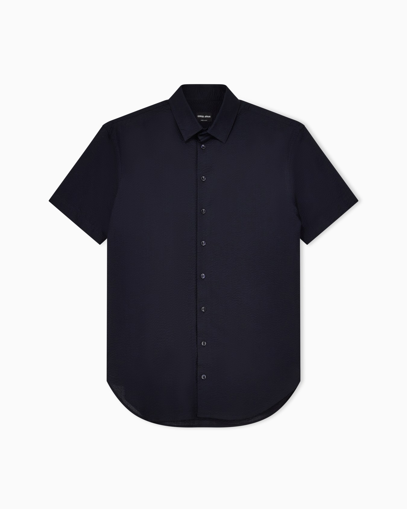 ASV short-sleeved cotton-seersucker shirt Slide 0