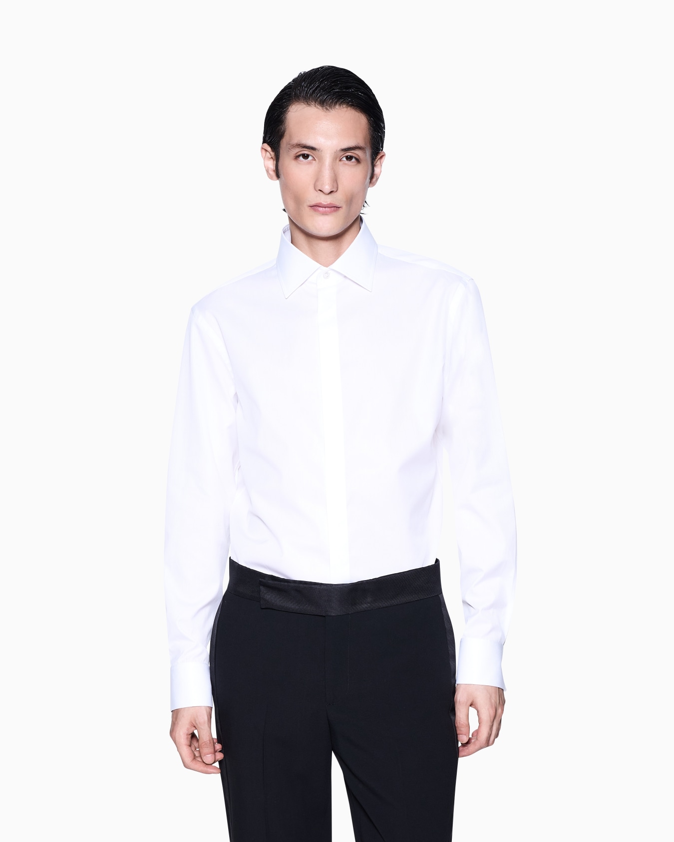 Regular-fit luxury cotton shirt Slide 3