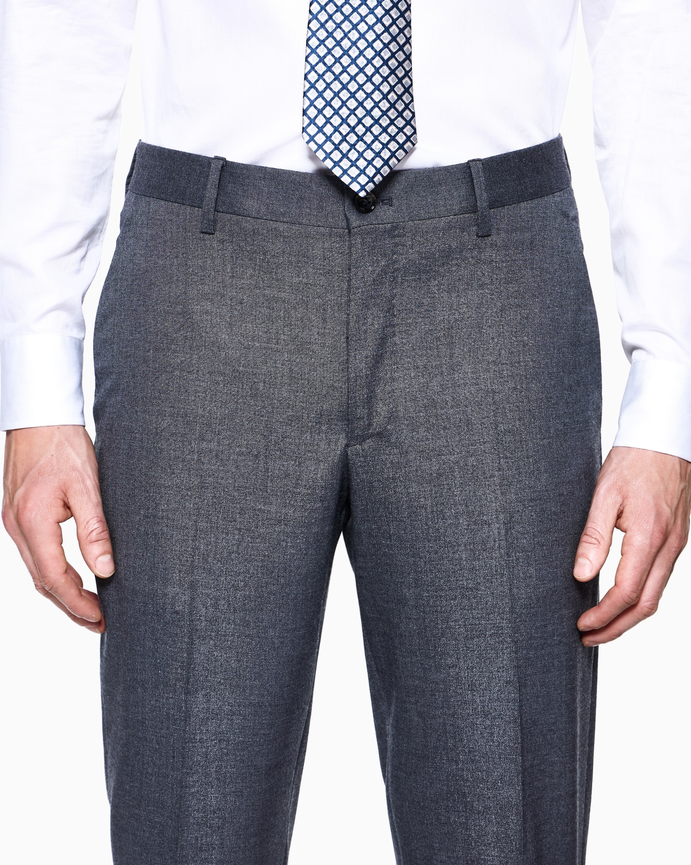 Napoli Line double-breasted suit in mélange cashmere and silk Slide 4