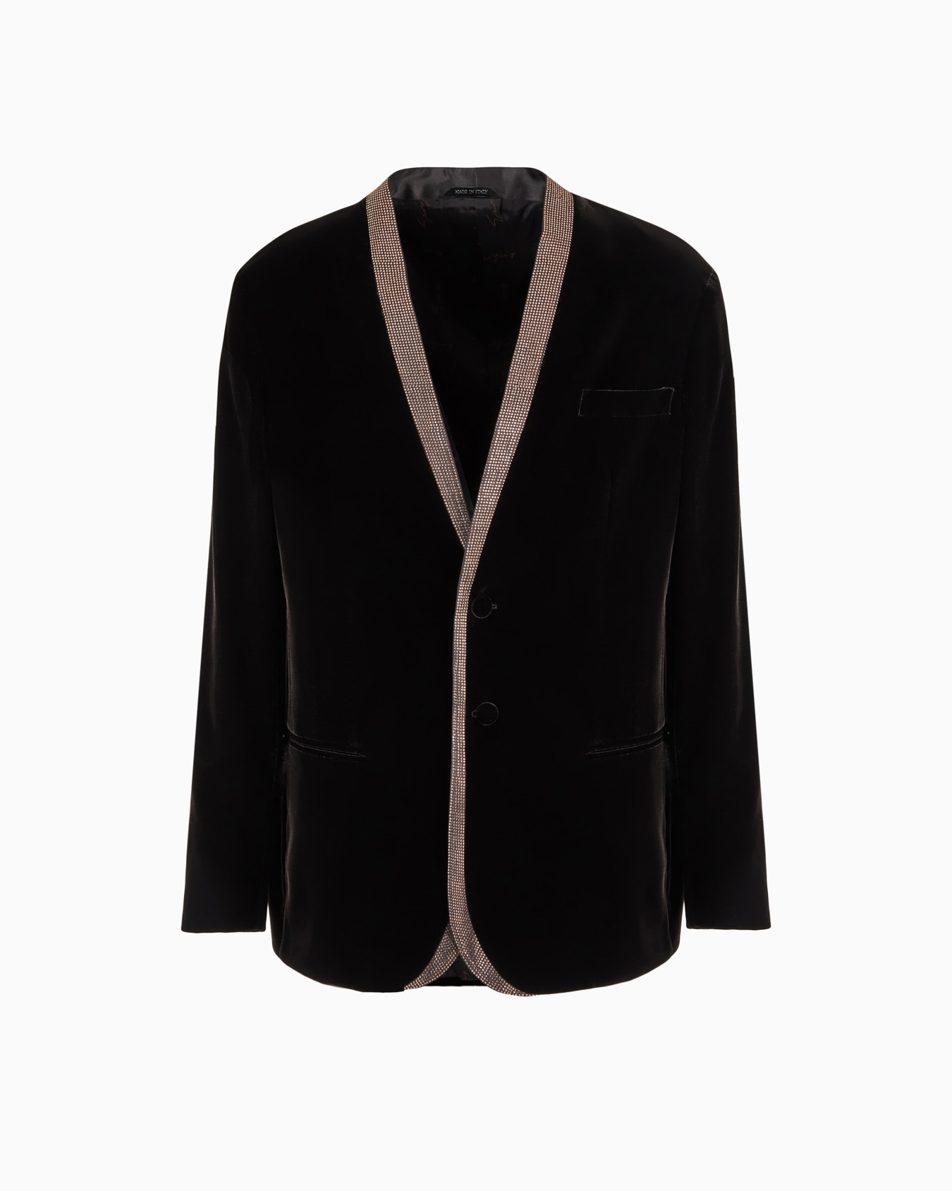 Giorgio’s シングルブレスト タキシードジャケット ベルベット スライドする 0