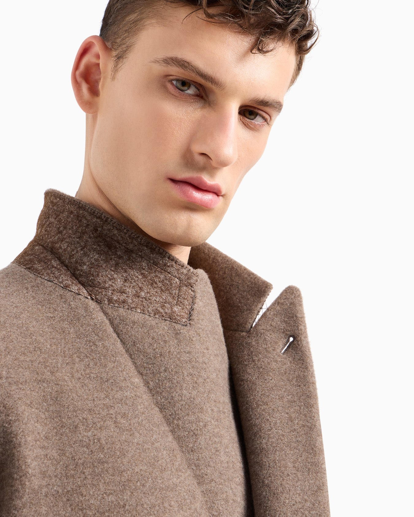 Zweireihiges Sakko der Heritage-Linie aus Kaschmir-Fleece mit Melange-Effekt Folie 4