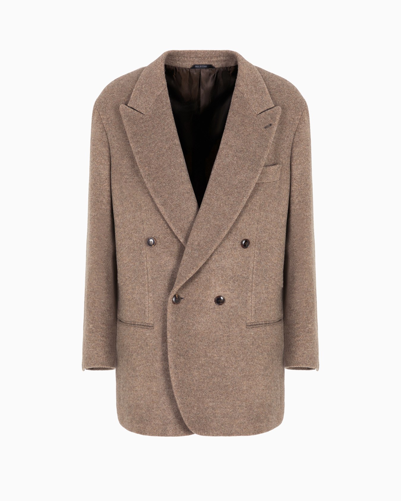 Zweireihiges Sakko der Heritage-Linie aus Kaschmir-Fleece mit Melange-Effekt Folie 0