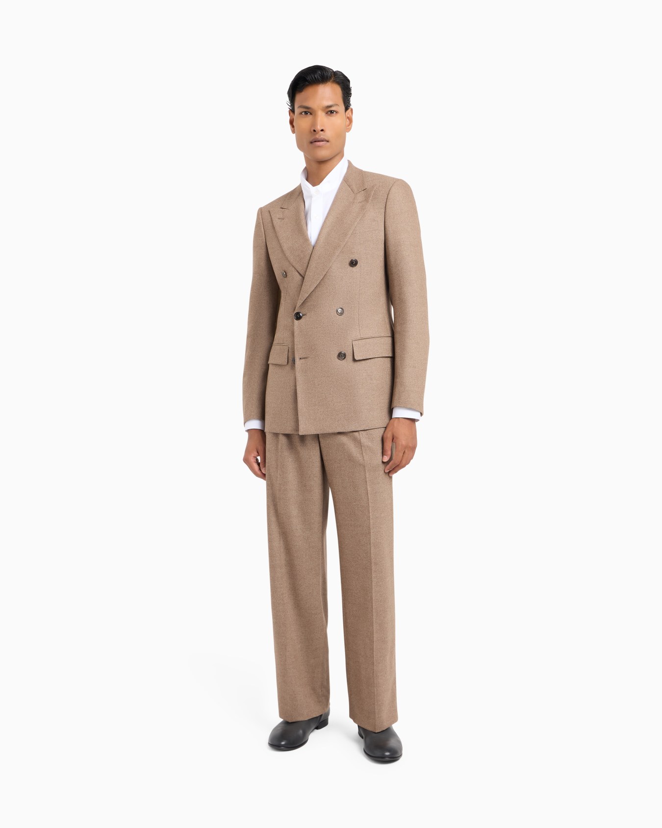 Royal Line double-breasted suit in stretch virgin wool and cashmere Slide 3