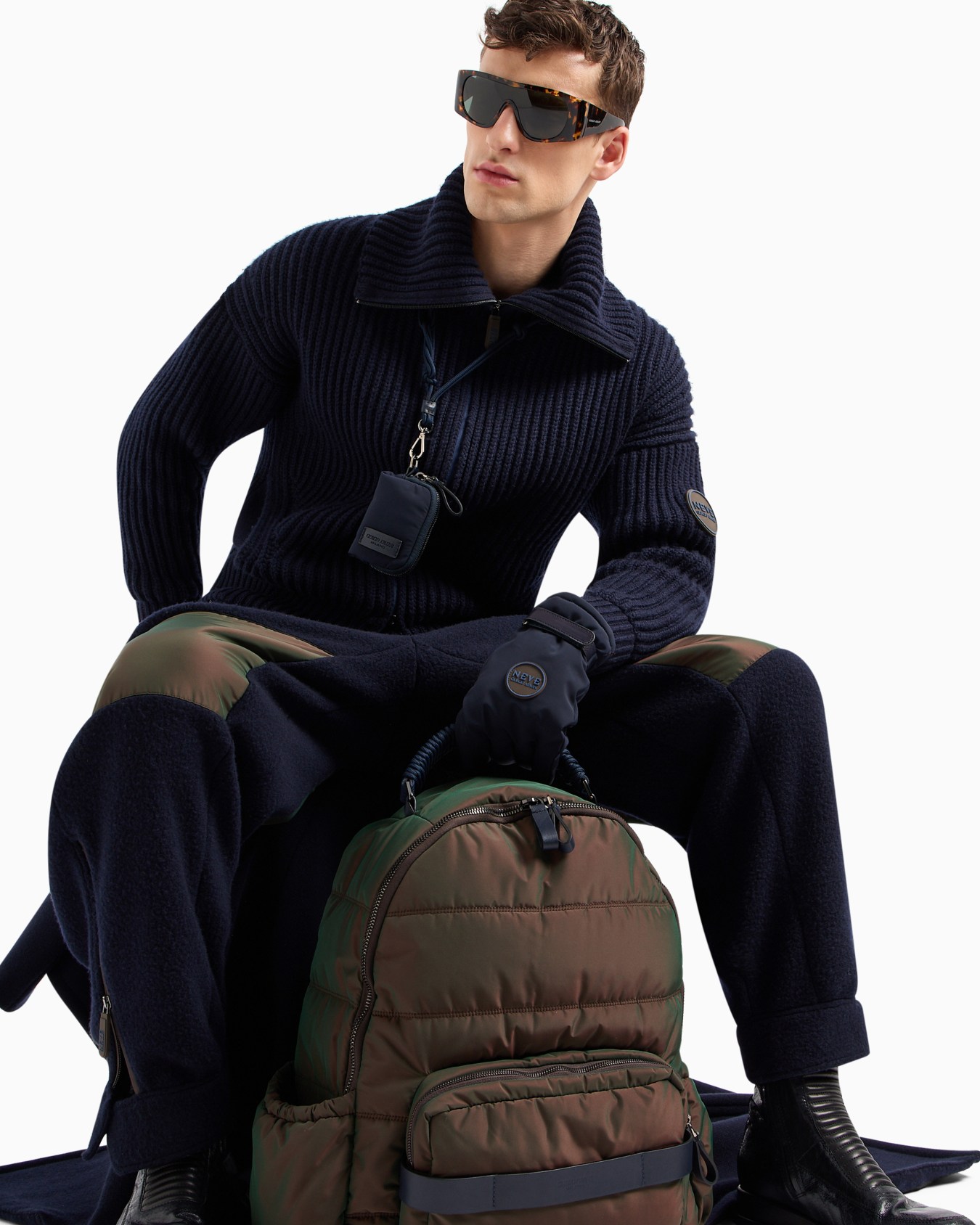 Giorgio Armani Neve wool and cashmere trousers Slide 7