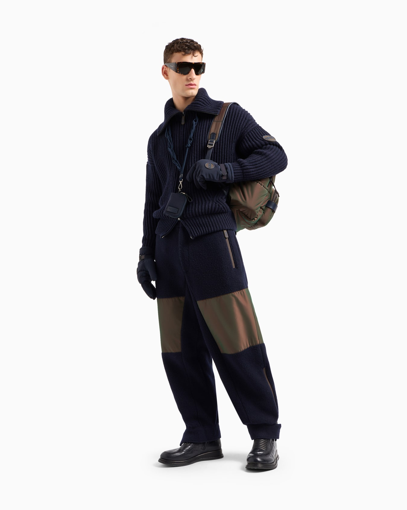 Giorgio Armani Neve wool and cashmere trousers Slide 2
