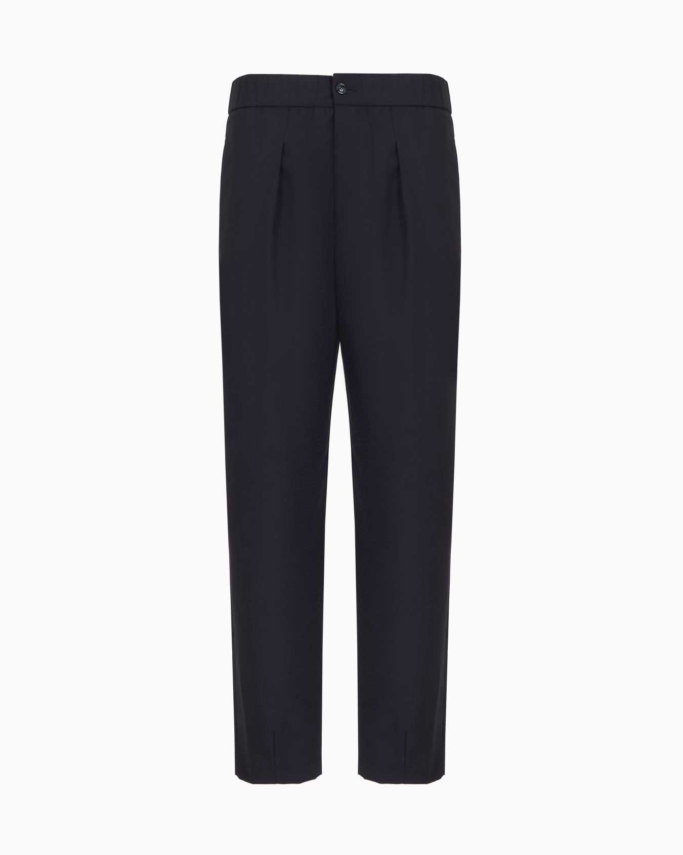 Single-dart, wool-canvas trousers Slide 0