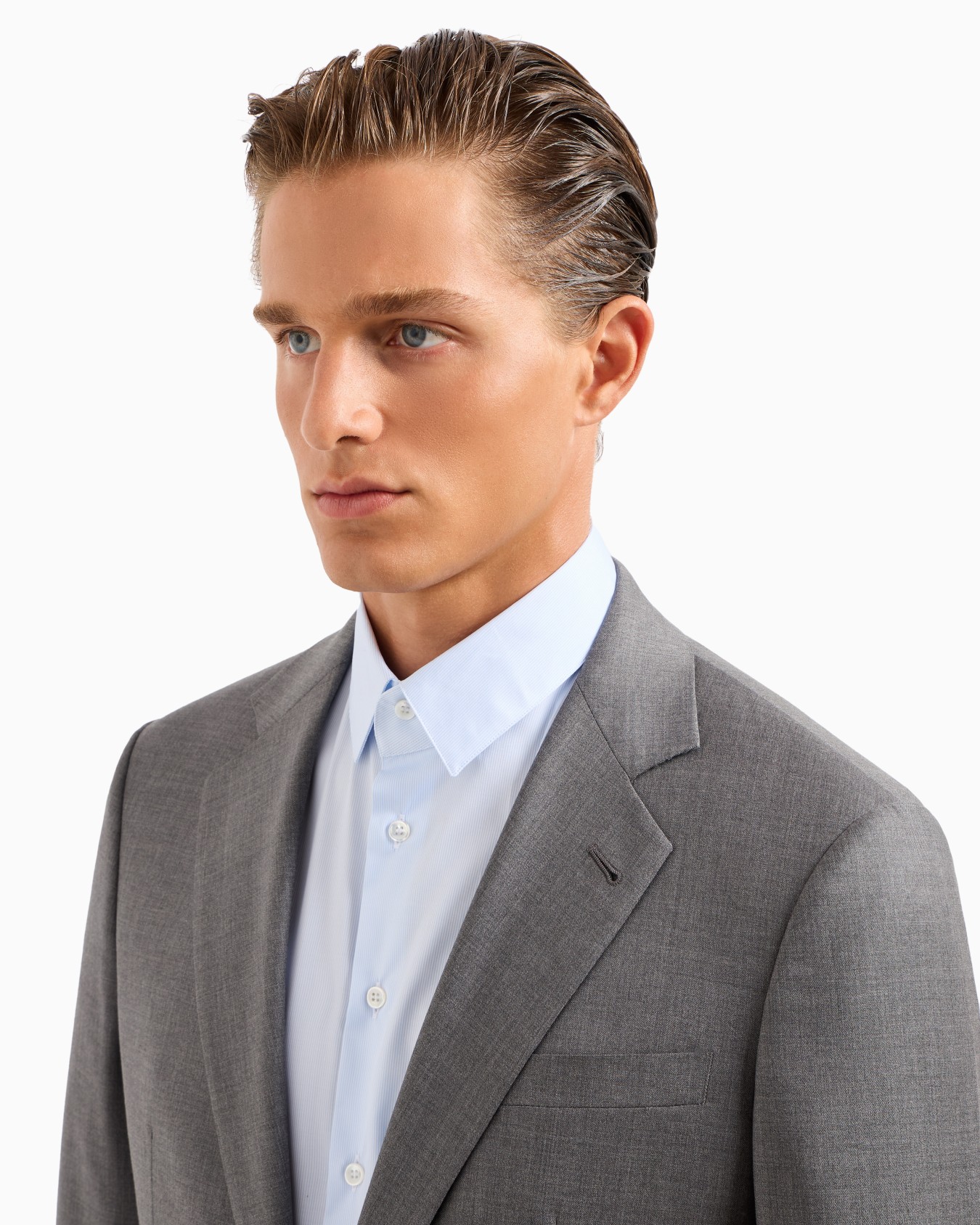 Single-breasted Soho Line suit in virgin wool and cashmere Slide 4