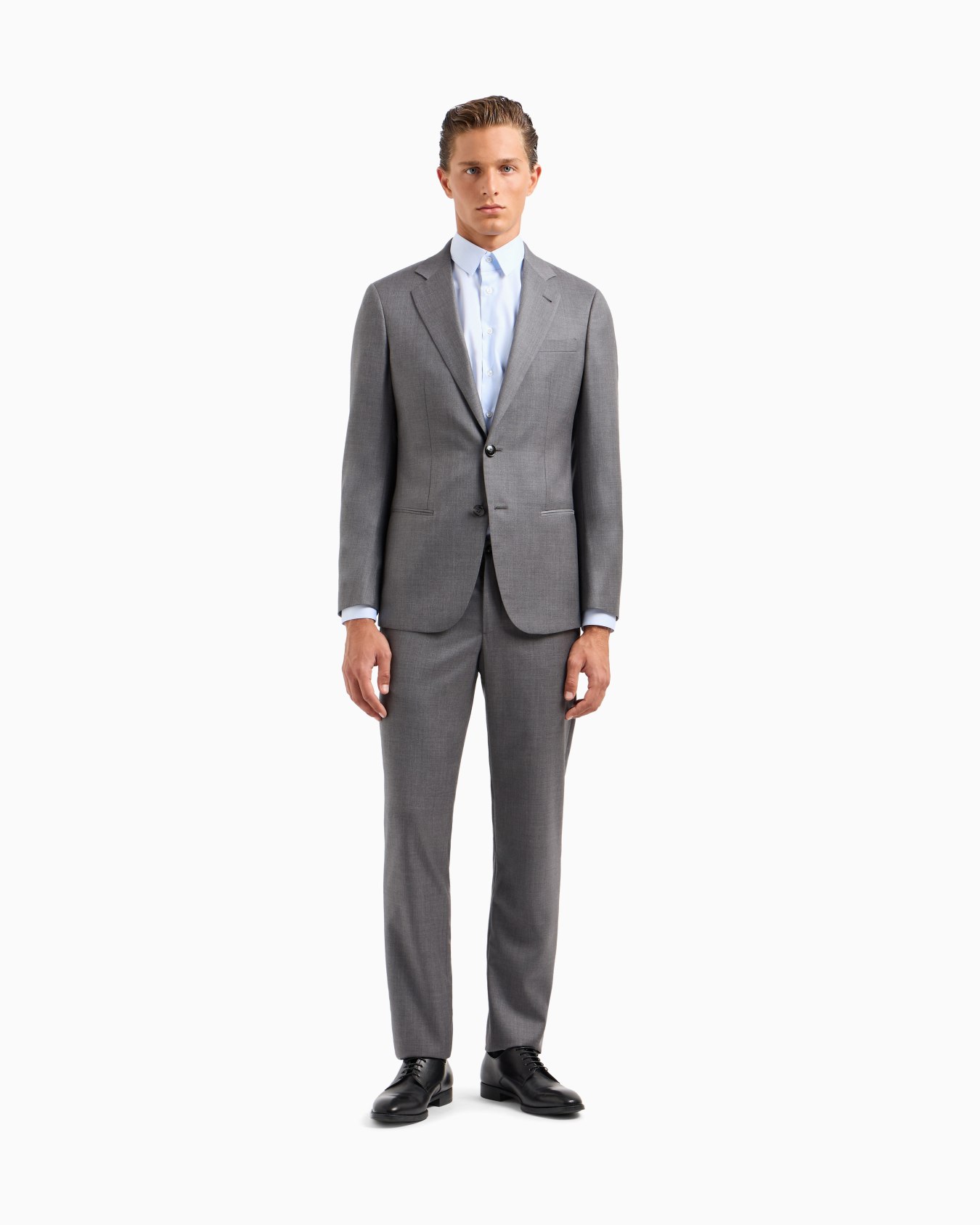 Single-breasted Soho Line suit in virgin wool and cashmere Slide 3