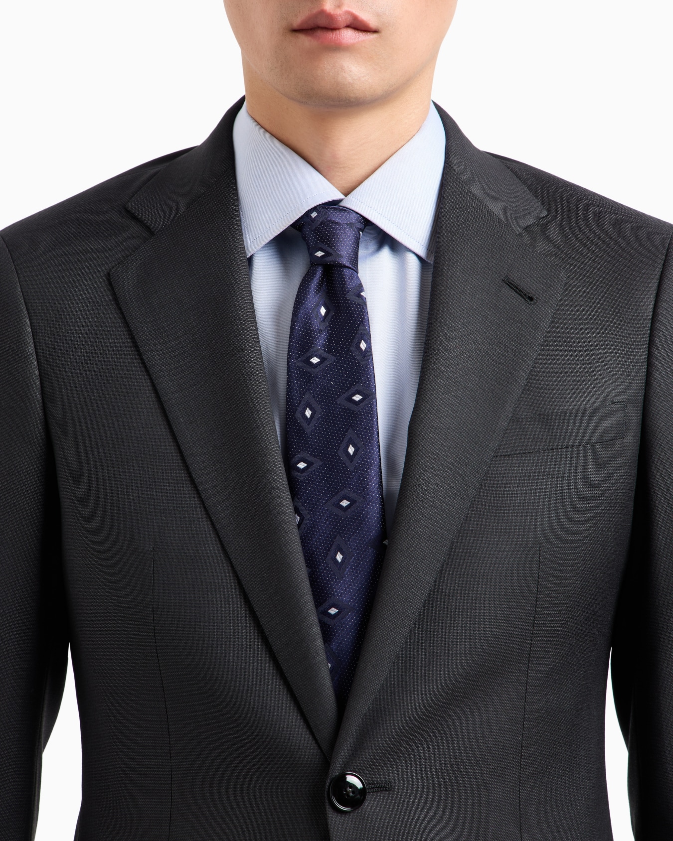 Single-breasted Soho line suit in virgin wool Slide 3