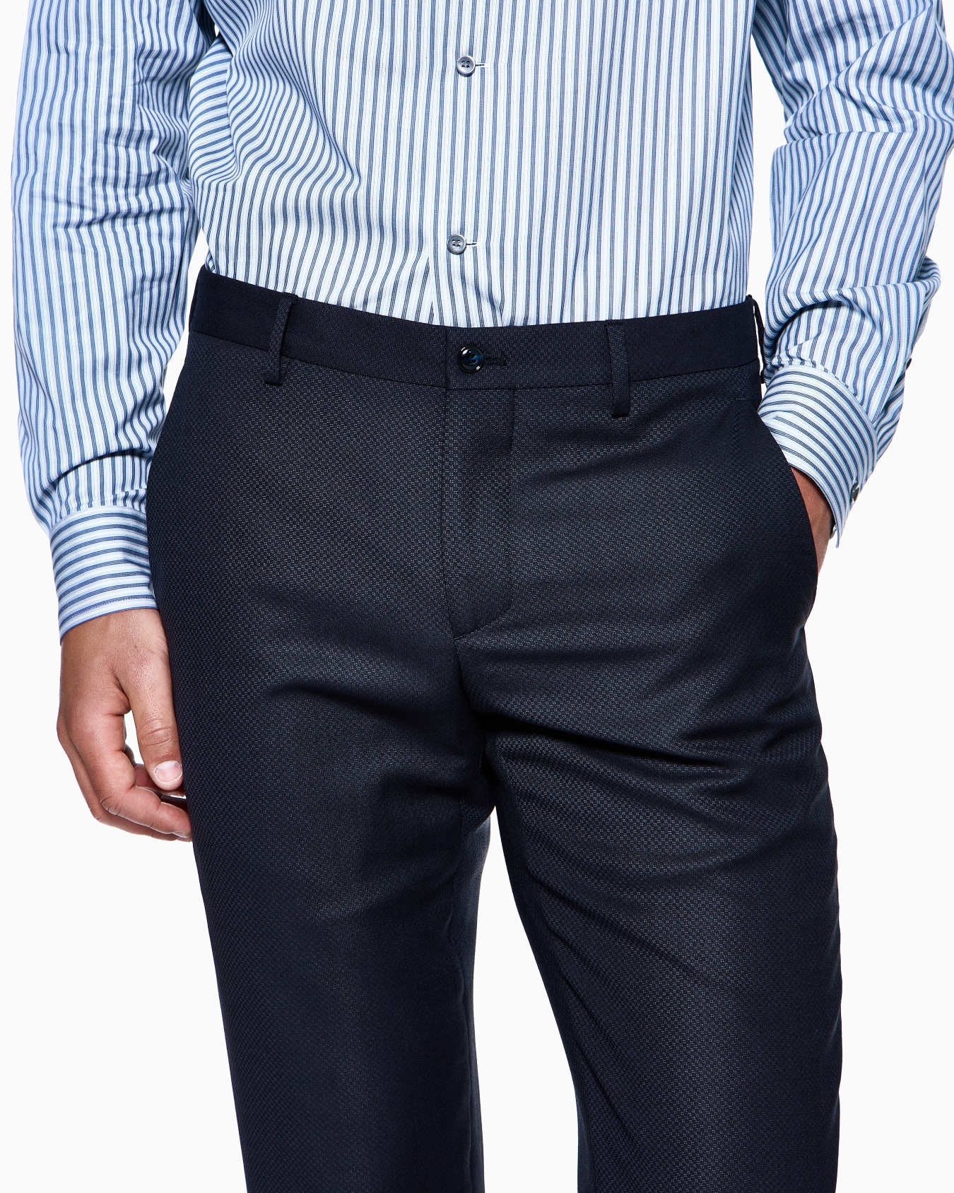 Single-breasted Soho Line suit in micro-textured virgin wool Slide 4