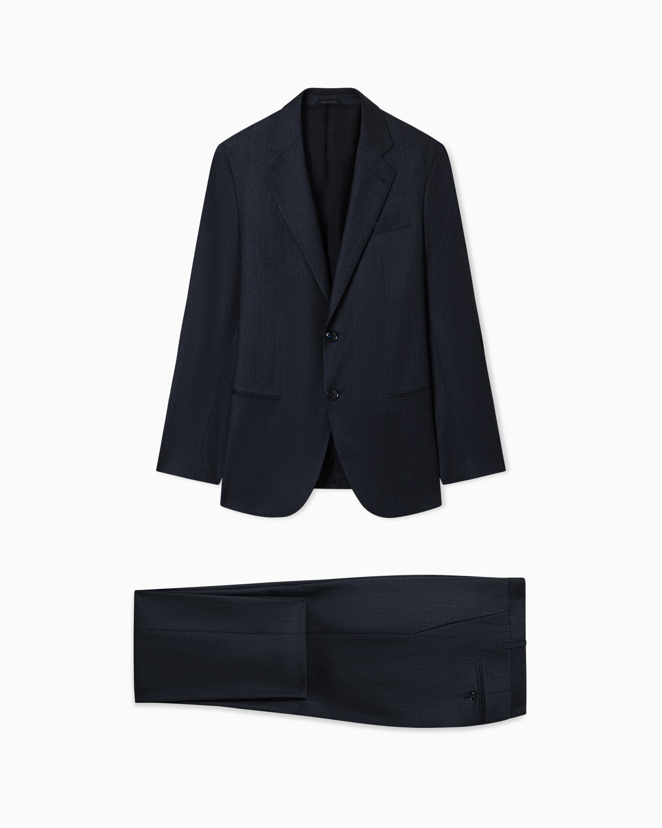 ASV Soho Line denim-look wool single-breasted suit Slide 0