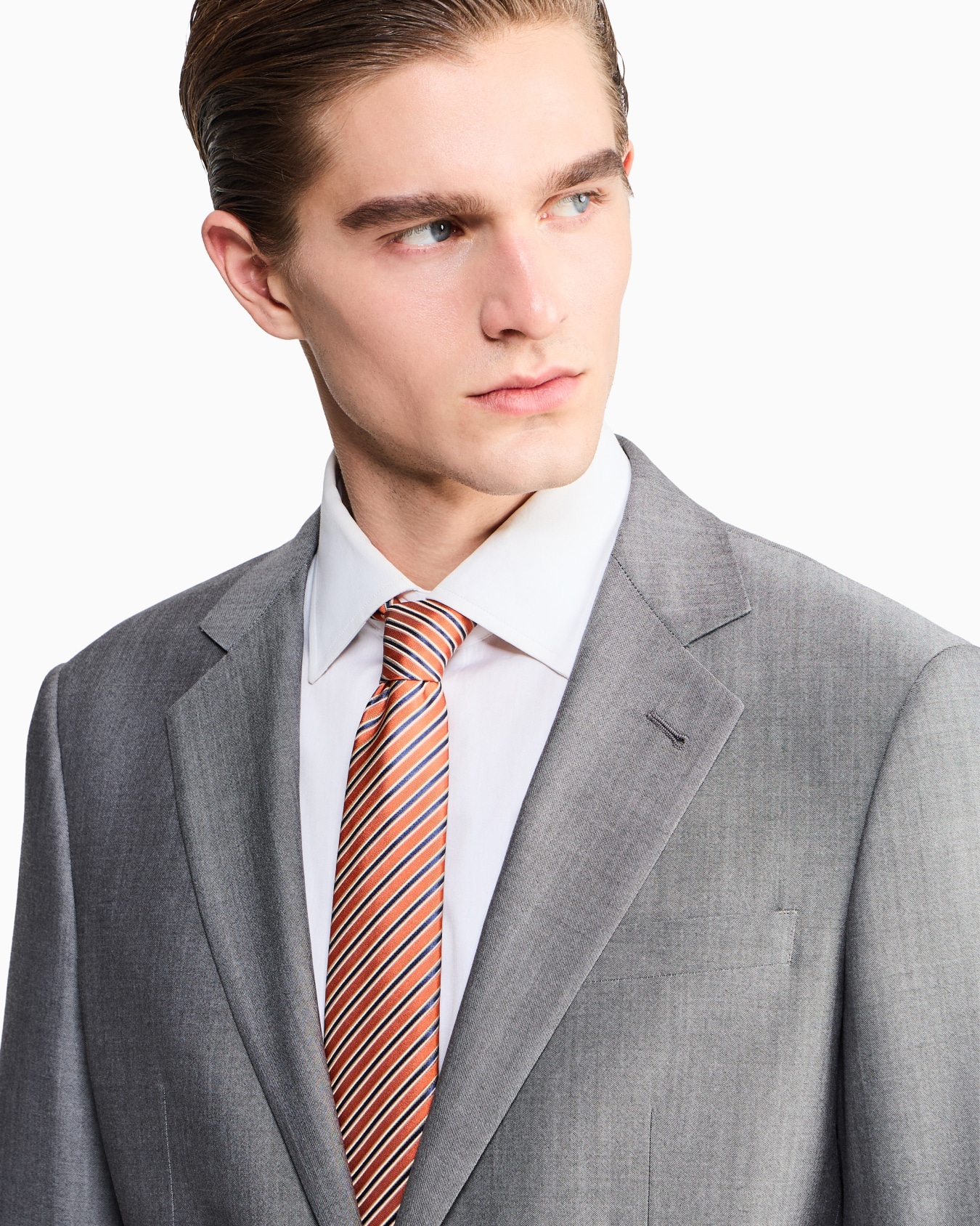Single-breasted Soho line suit in virgin wool Slide 3