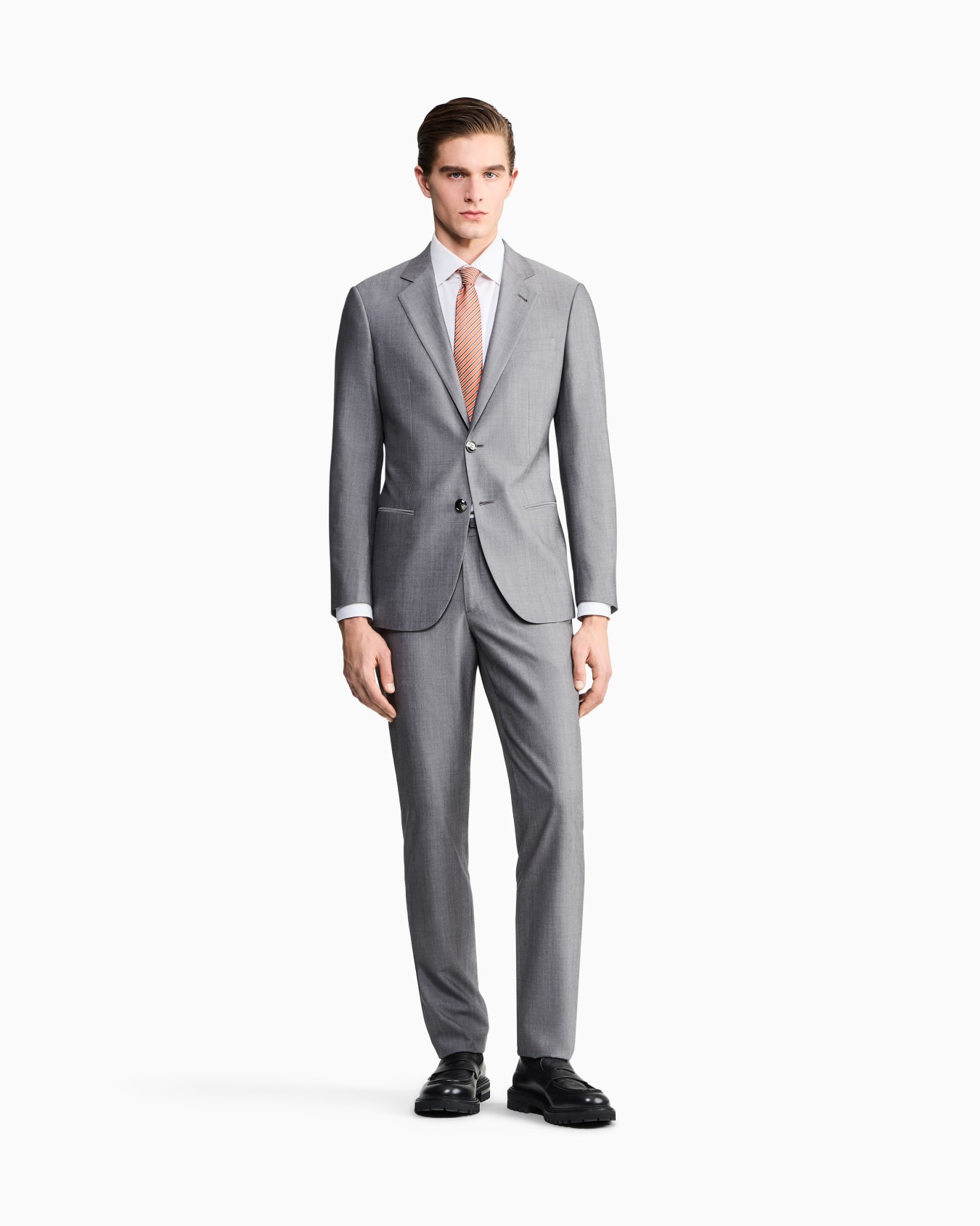 Single-breasted Soho line suit in virgin wool Slide 1