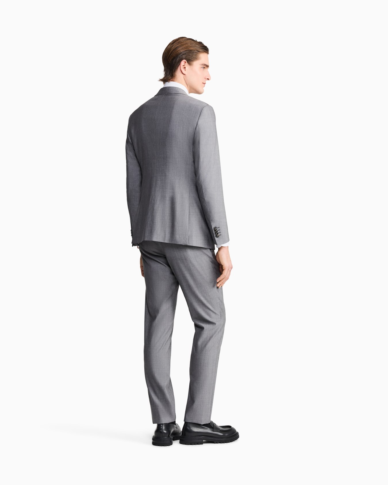 Single-breasted Soho line suit in virgin wool Slide 2