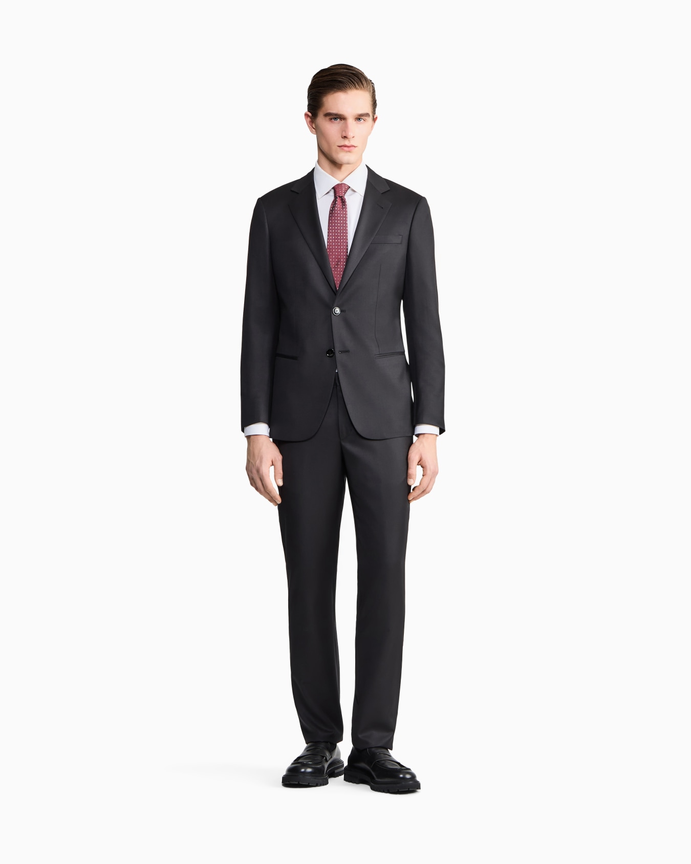 ASV Soho Line Single-breasted suit in pure virgin wool Slide 1