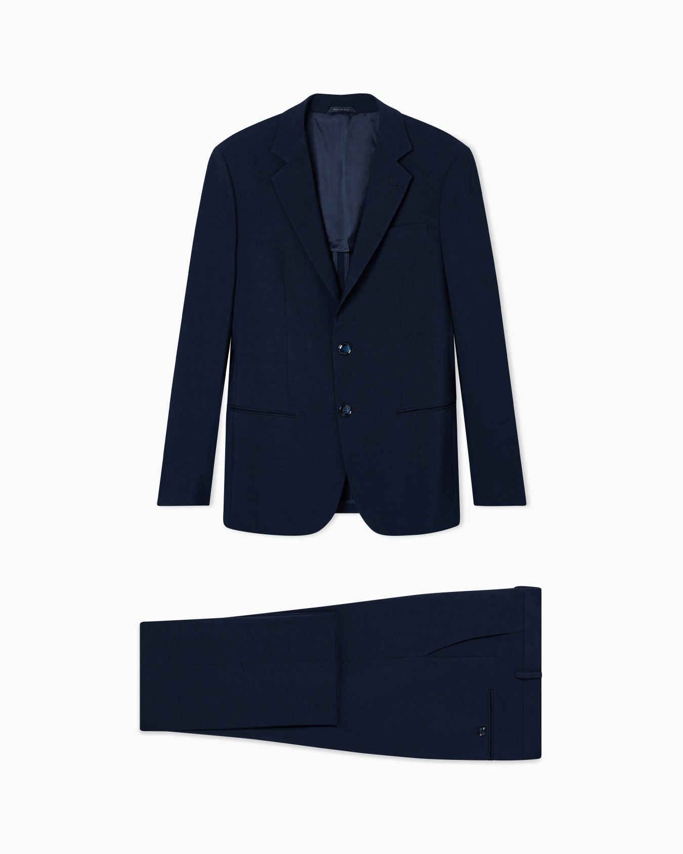 ASV Soho Line single-breasted suit in silk and wool crêpe Slide 0