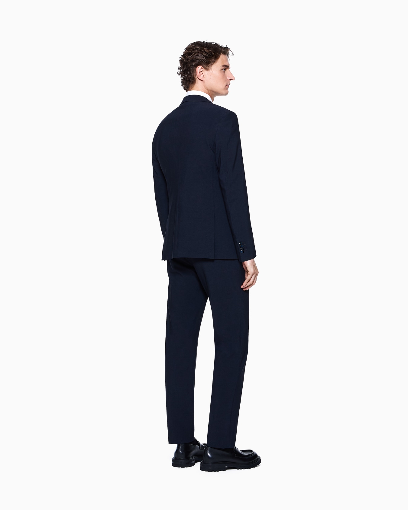 ASV Soho Line single-breasted suit in silk and wool crêpe Slide 2