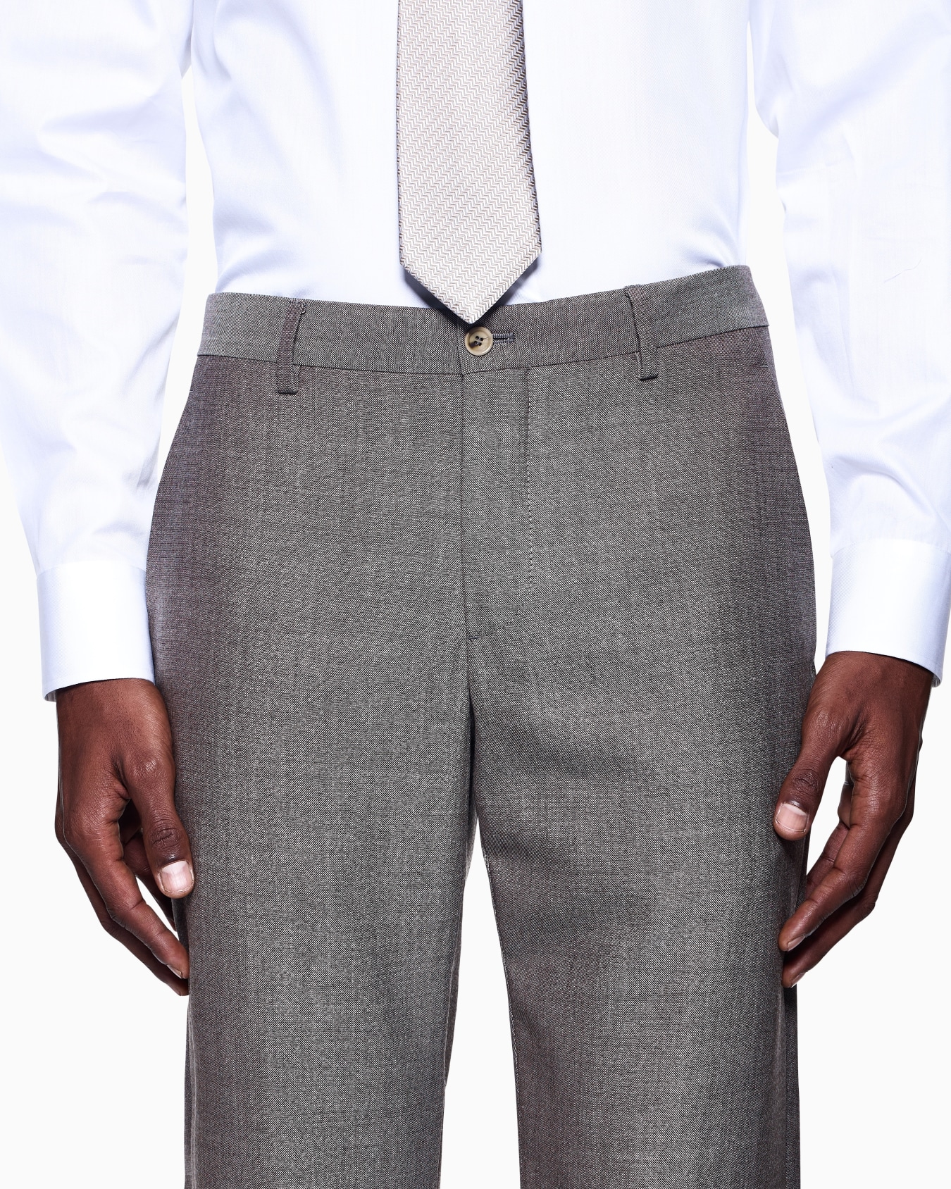 Single-breasted Soho Line suit in two-tone armure wool Slide 4