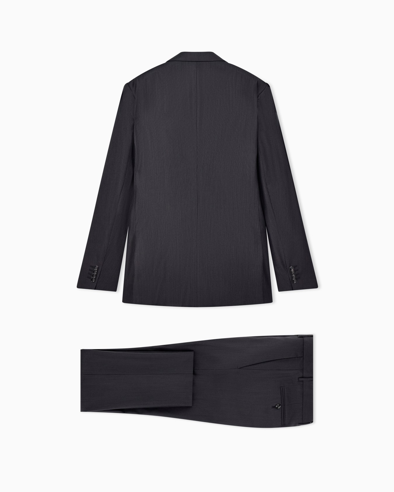 Costume à simple boutonnage gamme Soho en laine finement rayée Diapositive 2