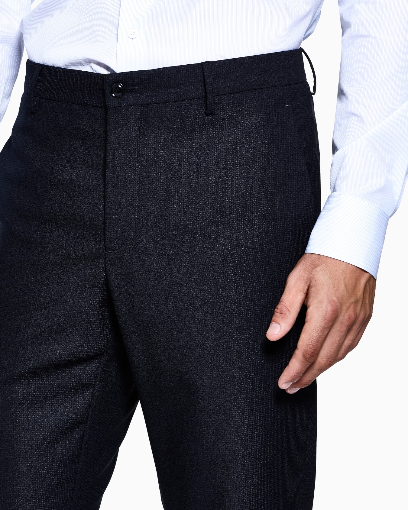 Abito Linea Soho monopetto in lana vergine microarmaturato Slide 4