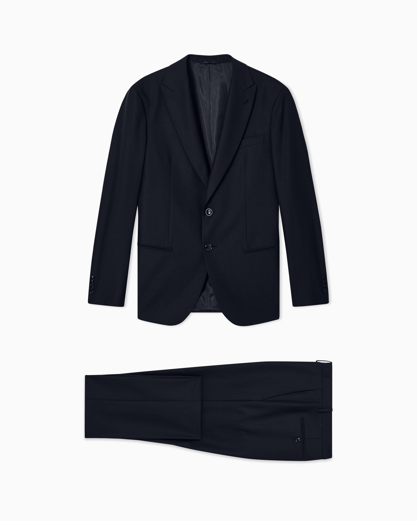 Abito Linea Soho monopetto in lana vergine microarmaturato Slide 0