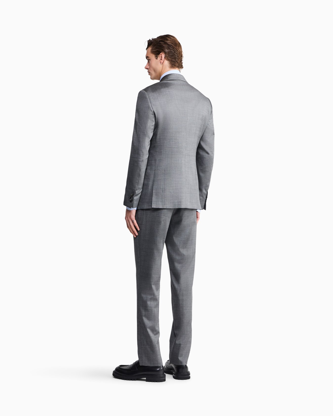 Soho Line single-breasted suit in wool and silk Slide 3