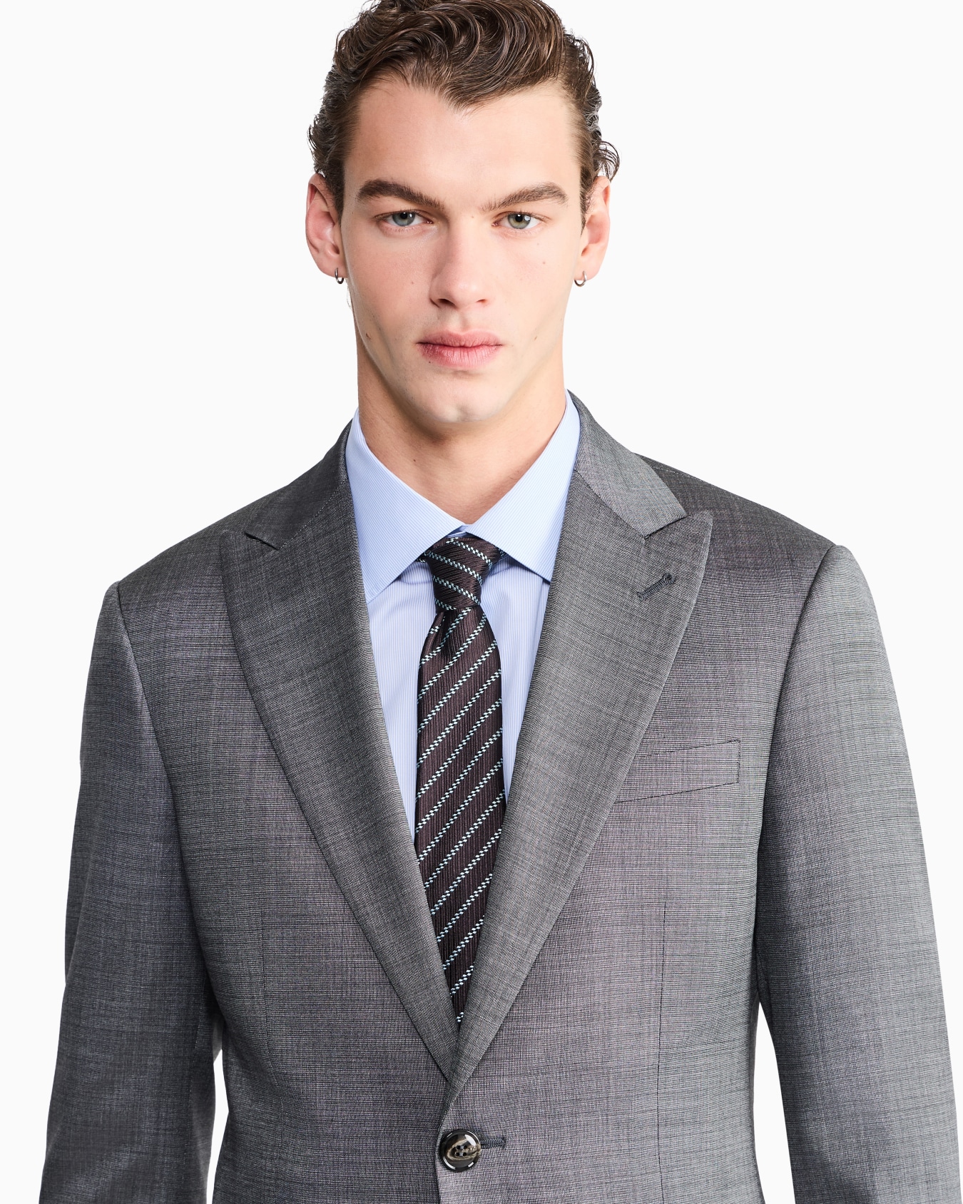 Soho Line single-breasted suit in wool and silk Slide 2