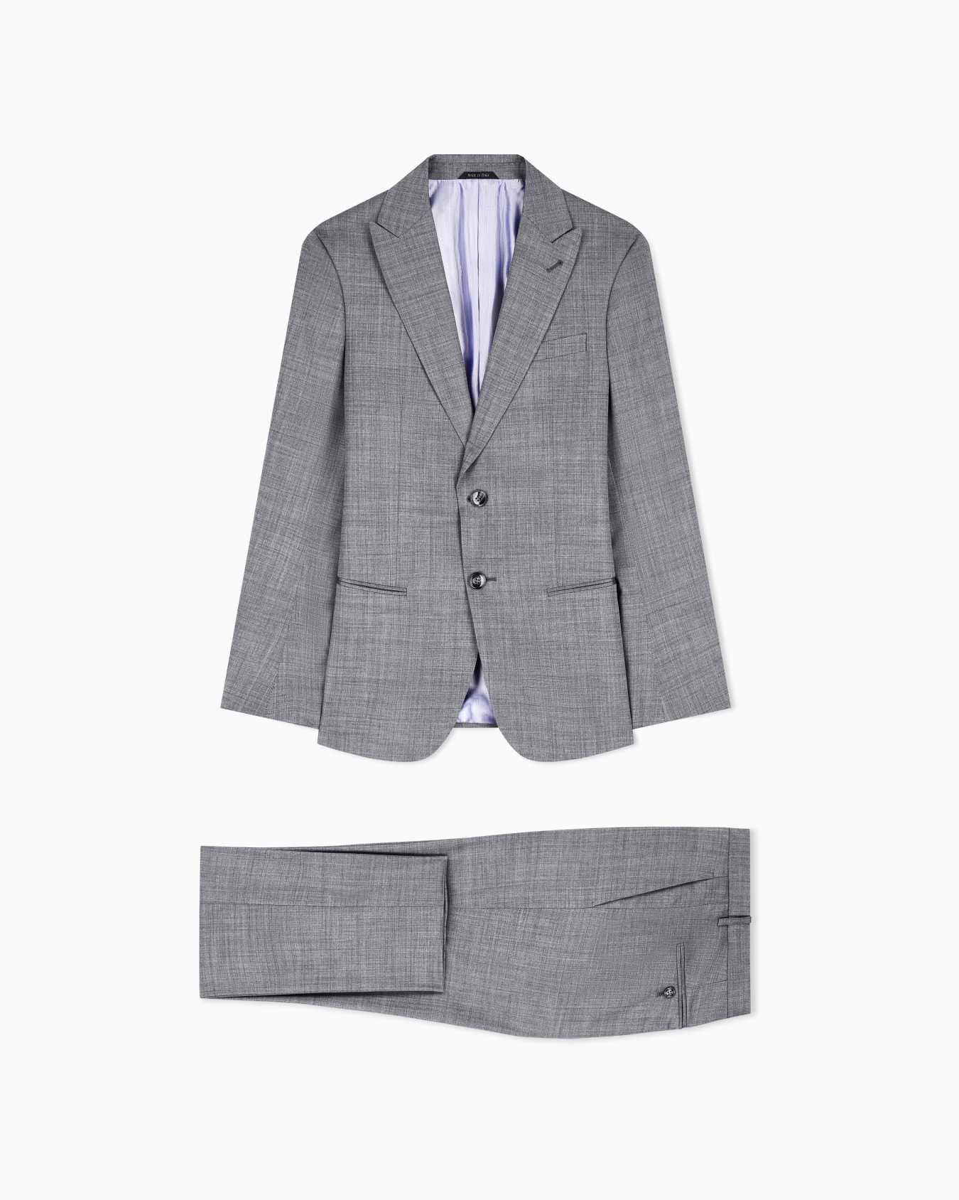 Soho Line single-breasted suit in wool and silk Slide 0