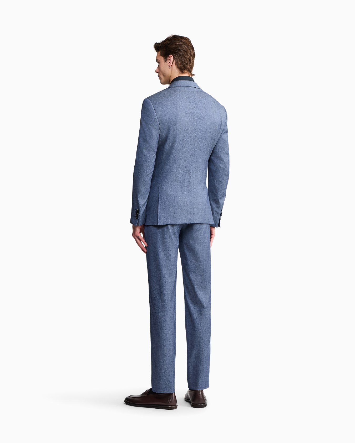 Costume croisé gamme Soho en cachemire et coton stretch effet denim Diapositive 5