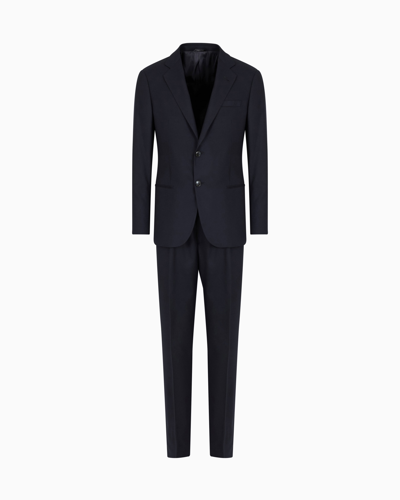 Costume à simple boutonnage gamme Soho en tissu de laine vierge Diapositive 0