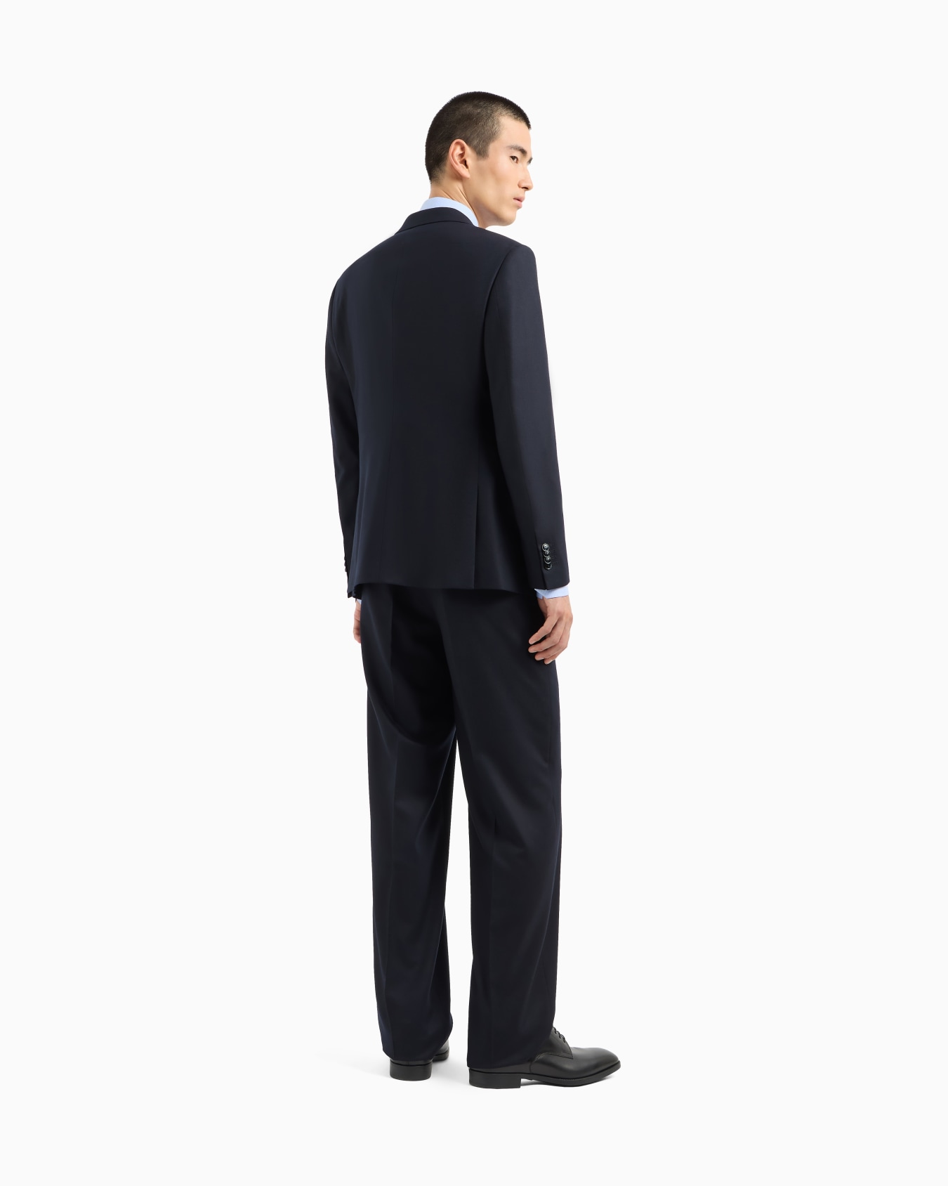 Costume à simple boutonnage gamme Soho en tissu de laine vierge Diapositive 2