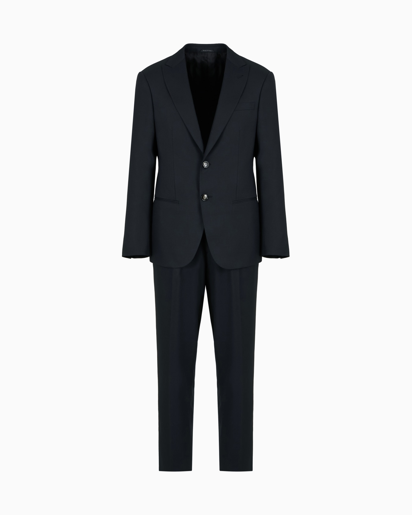 Costume gamme Soho à simple boutonnage en laine vierge armurée Diapositive 0
