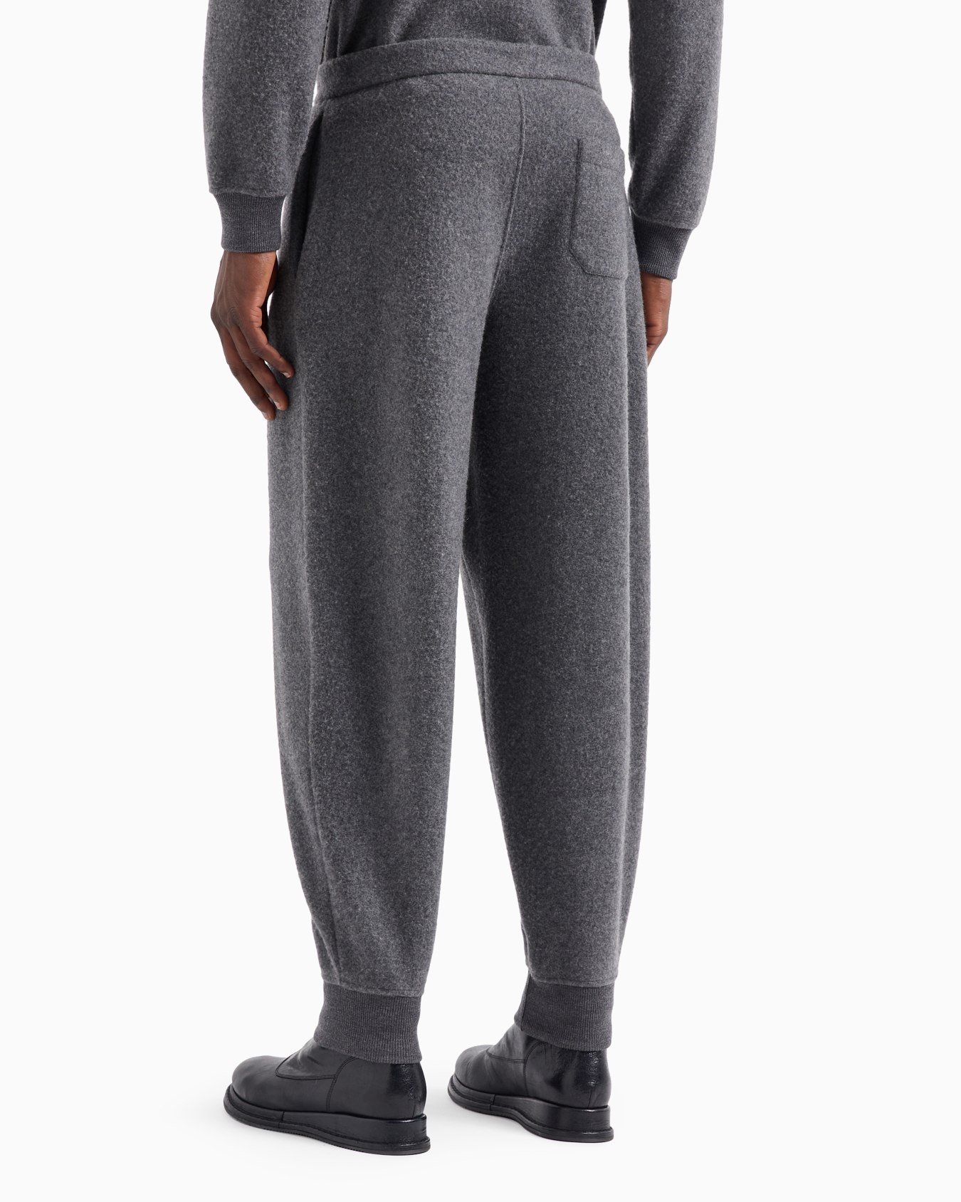 Pantalones con una pinza en terciopelo de lana, alpaca y cachemir Diapositiva 2