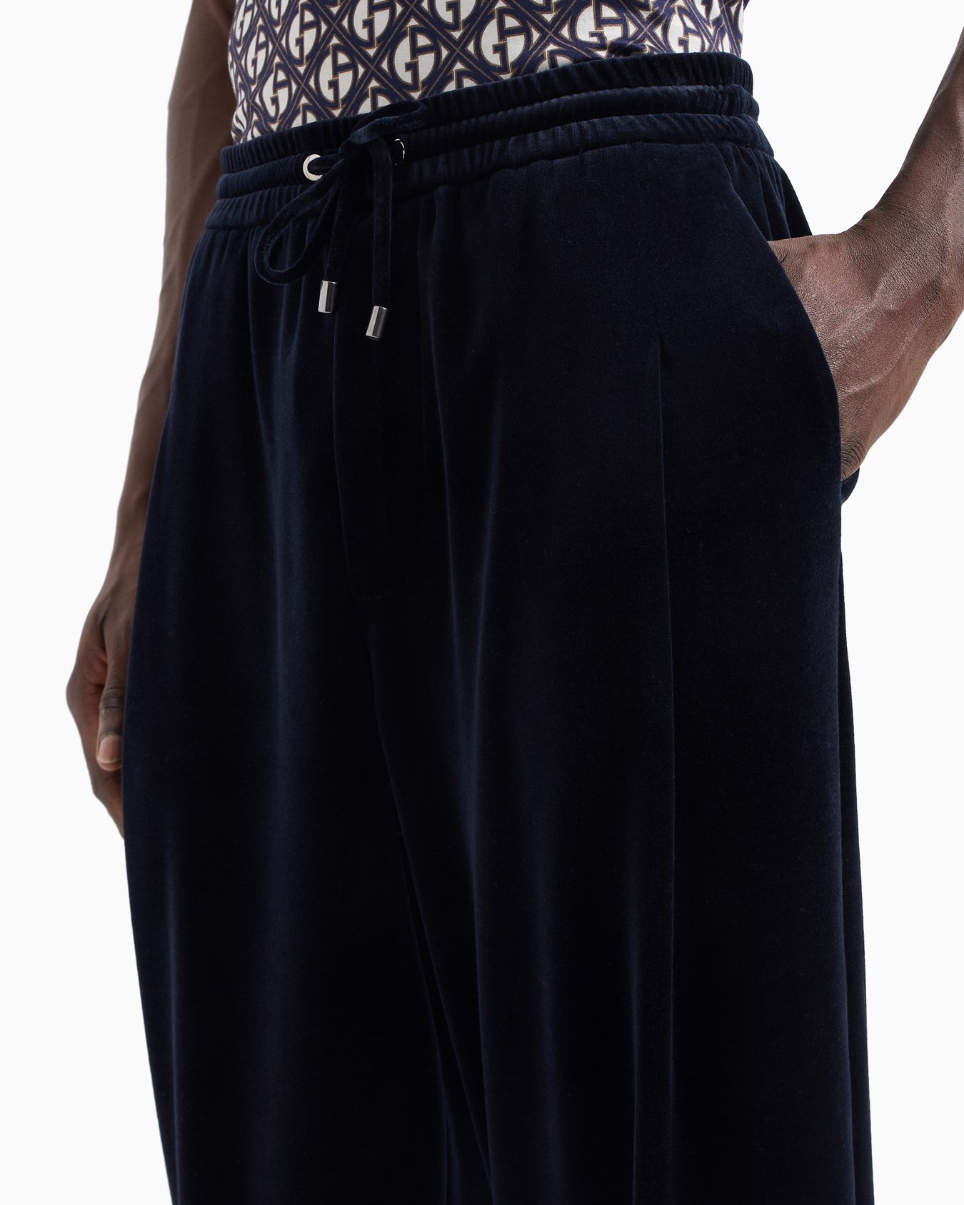 Pantalones con cordón en la cintura de chenilla Diapositiva 4