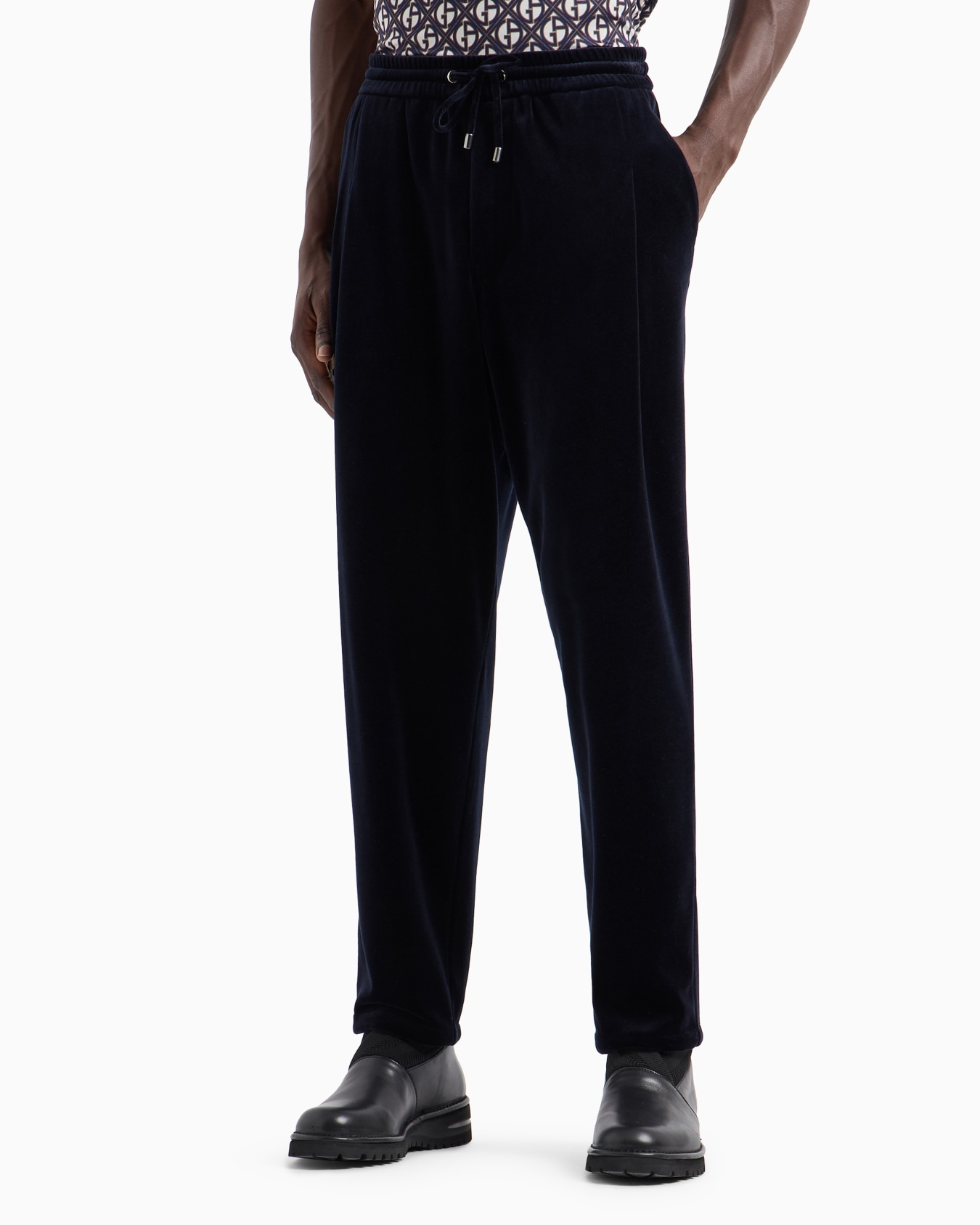 Pantalones con cordón en la cintura de chenilla Diapositiva 1