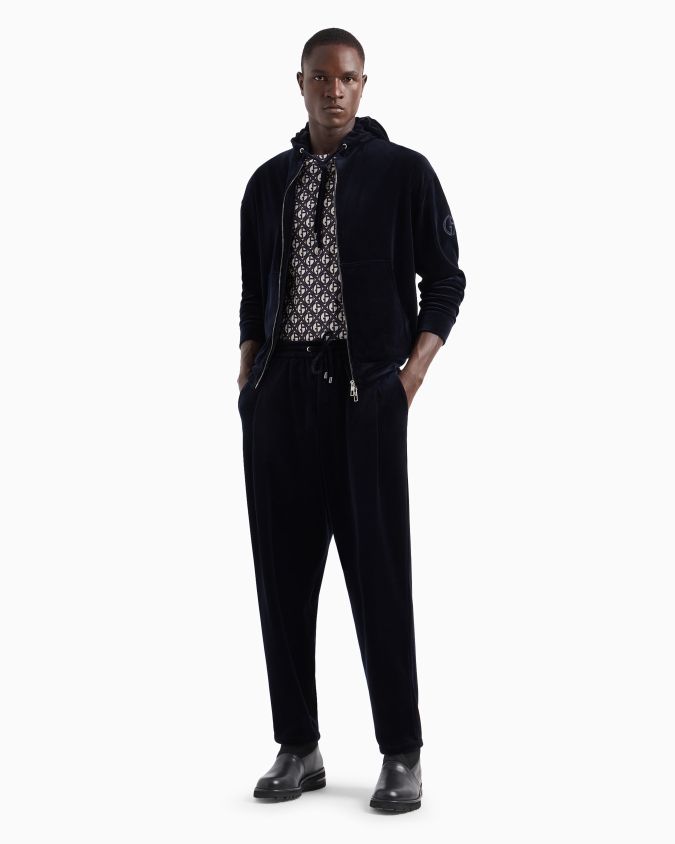 Pantalones con cordón en la cintura de chenilla Diapositiva 3