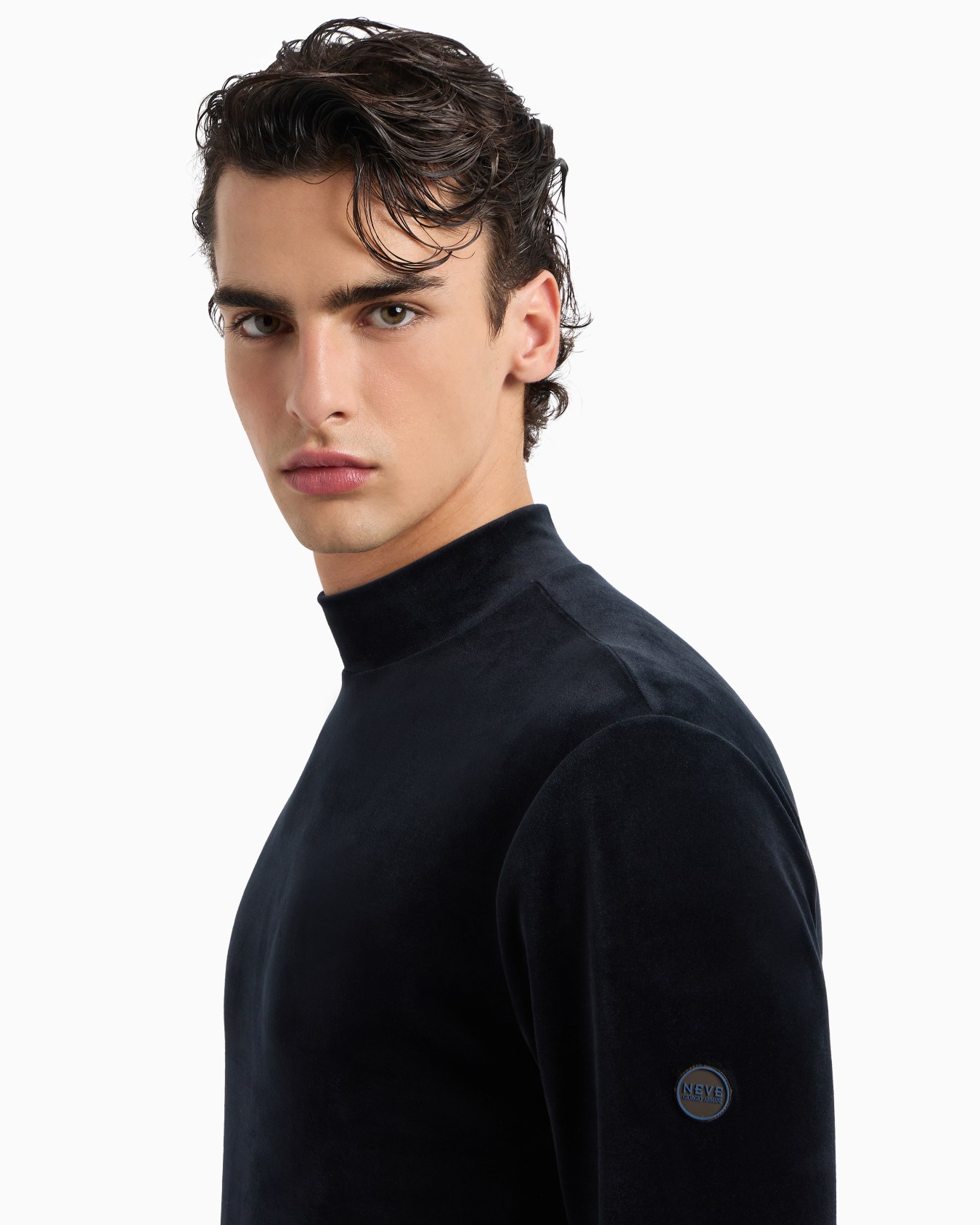Pull à col roulé Giorgio Armani Neve en chenille Diapositive 5