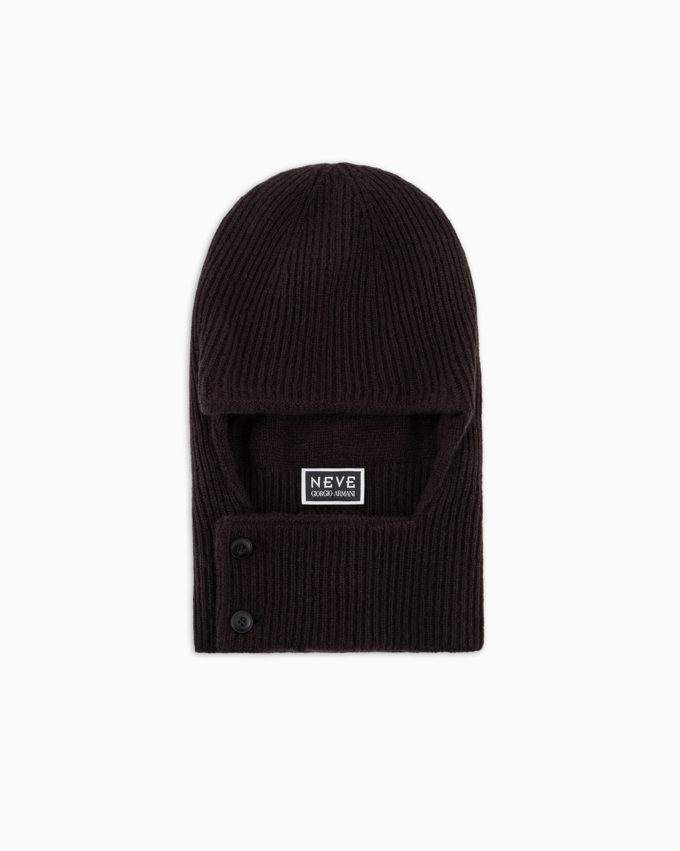 ジョルジオ アルマーニ ネーヴェ バラクラバ カシミア リブニット スライドする 0