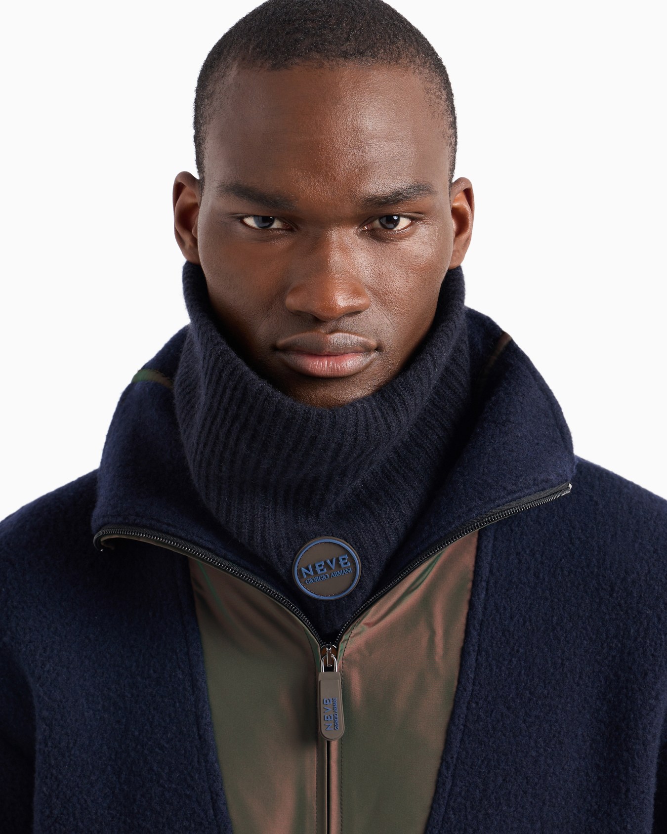 Giorgio Armani Neve ribbed cashmere neck warmer Slide 2
