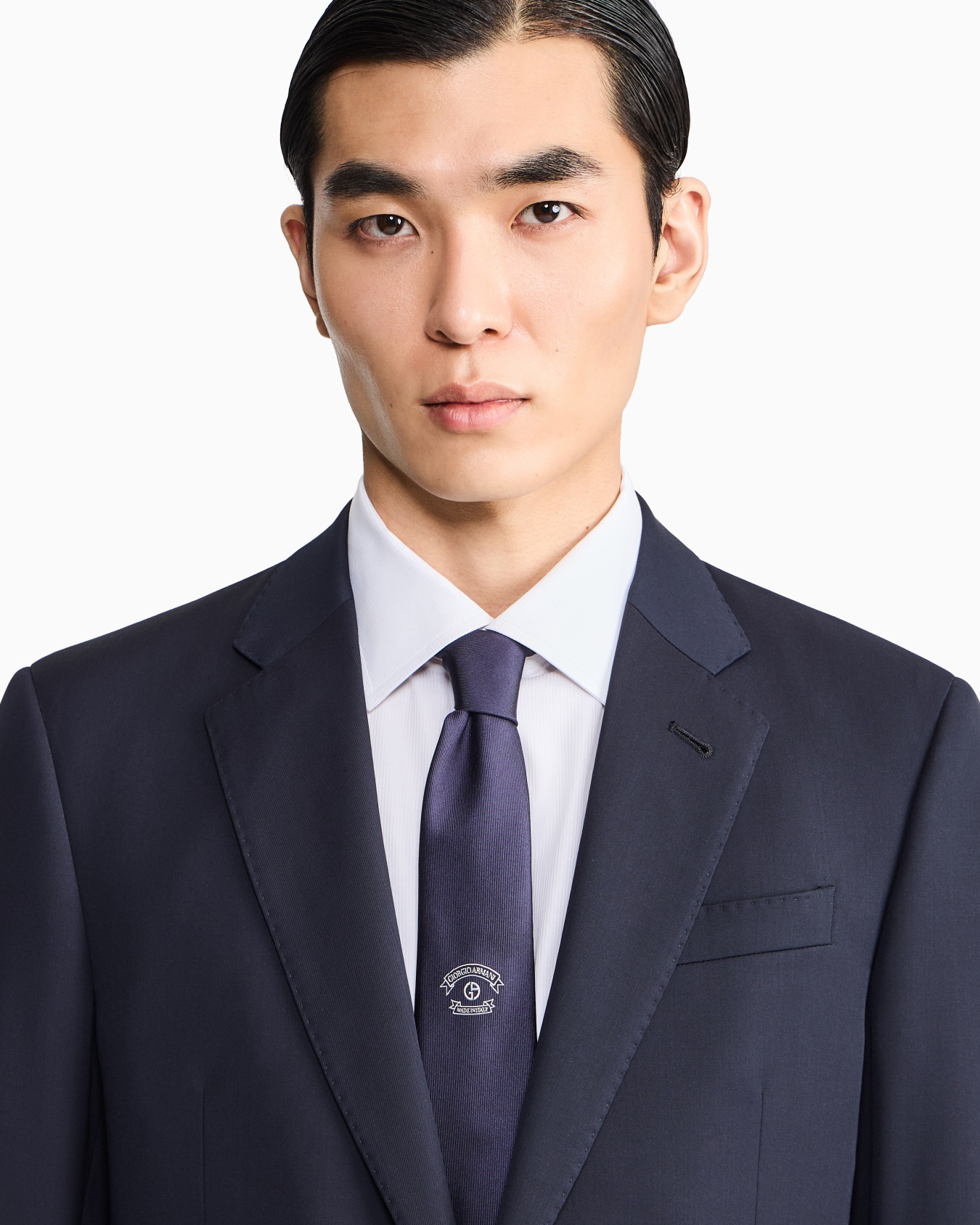 ネクタイ シルク ジャカードロゴ入り スライドする 2