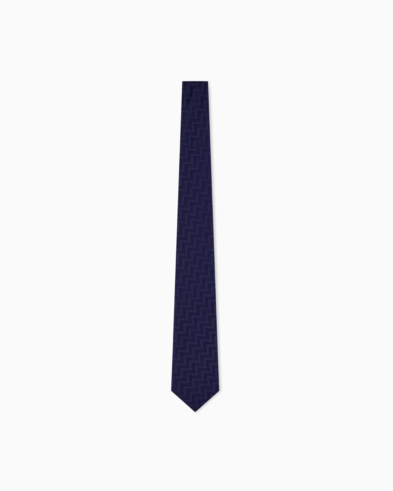 Woven tie in silk and acrylic Slide 0