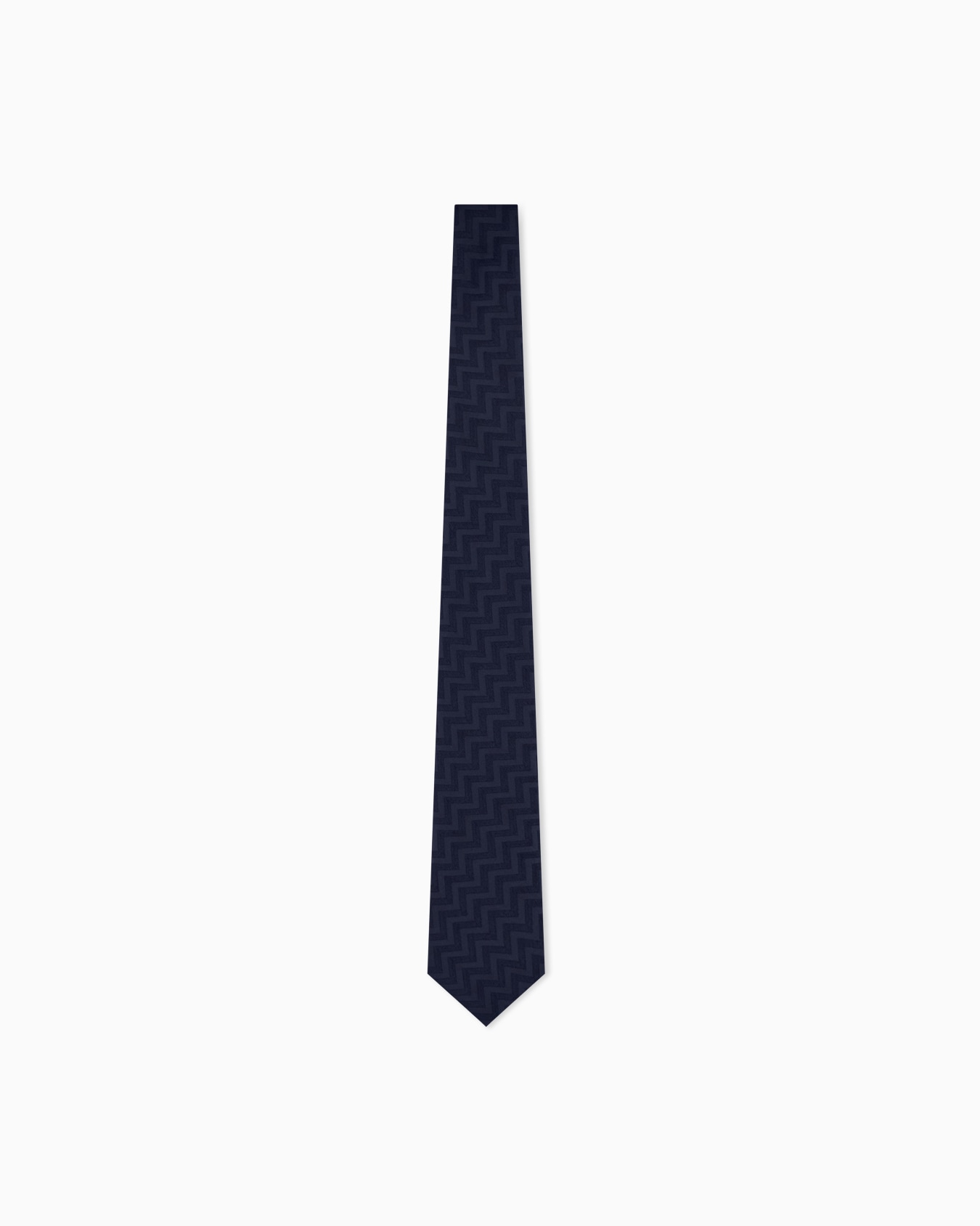 Woven tie in silk and acrylic Slide 0
