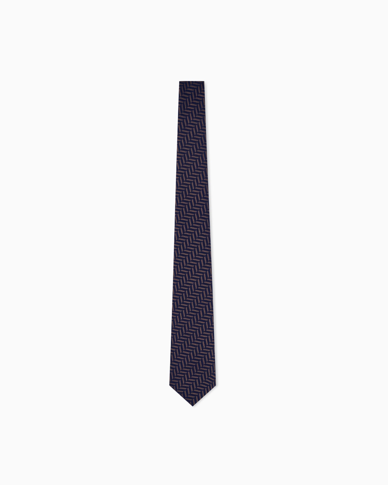 Silk tie with herringbone pattern Slide 0