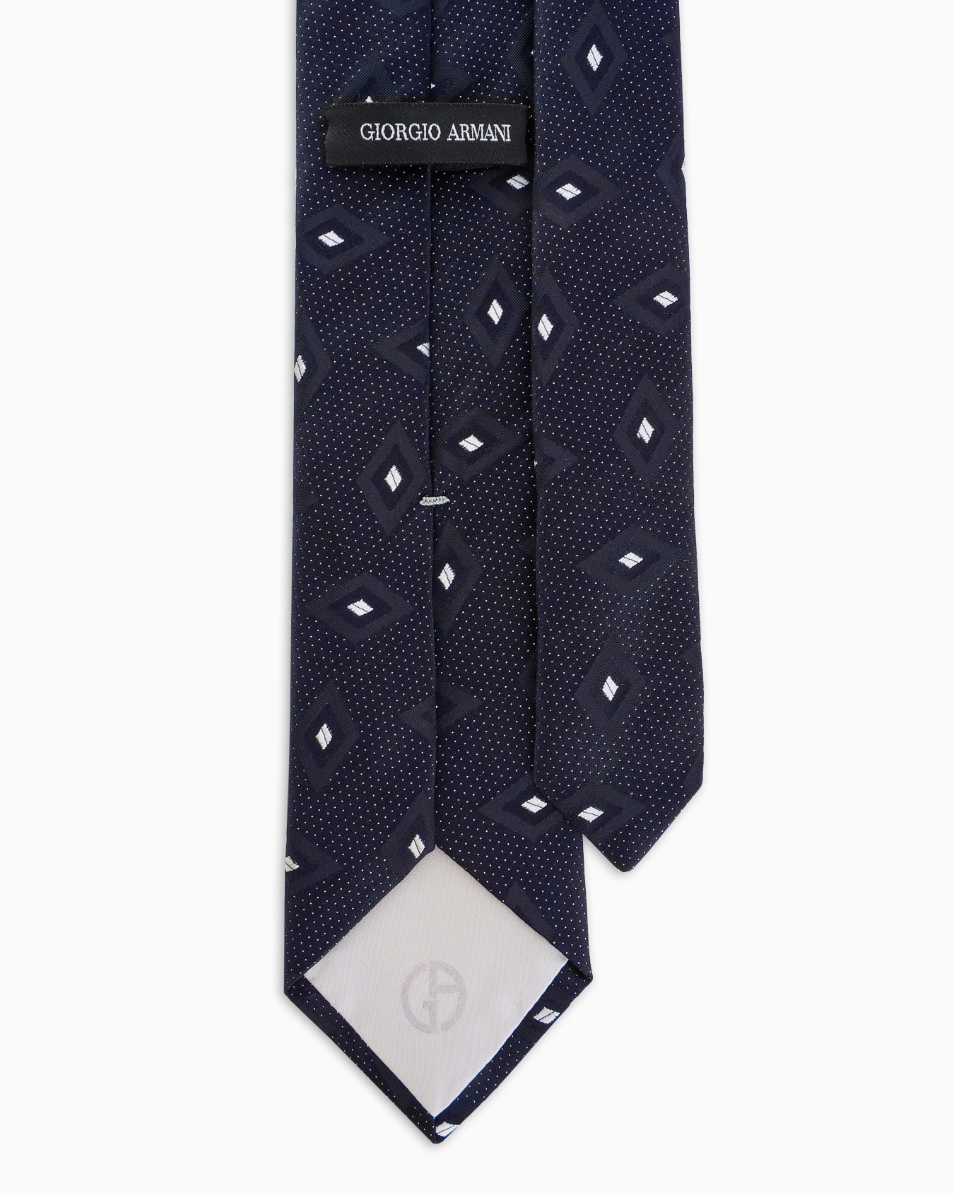 Pure silk diamond jacquard tie Slide 1