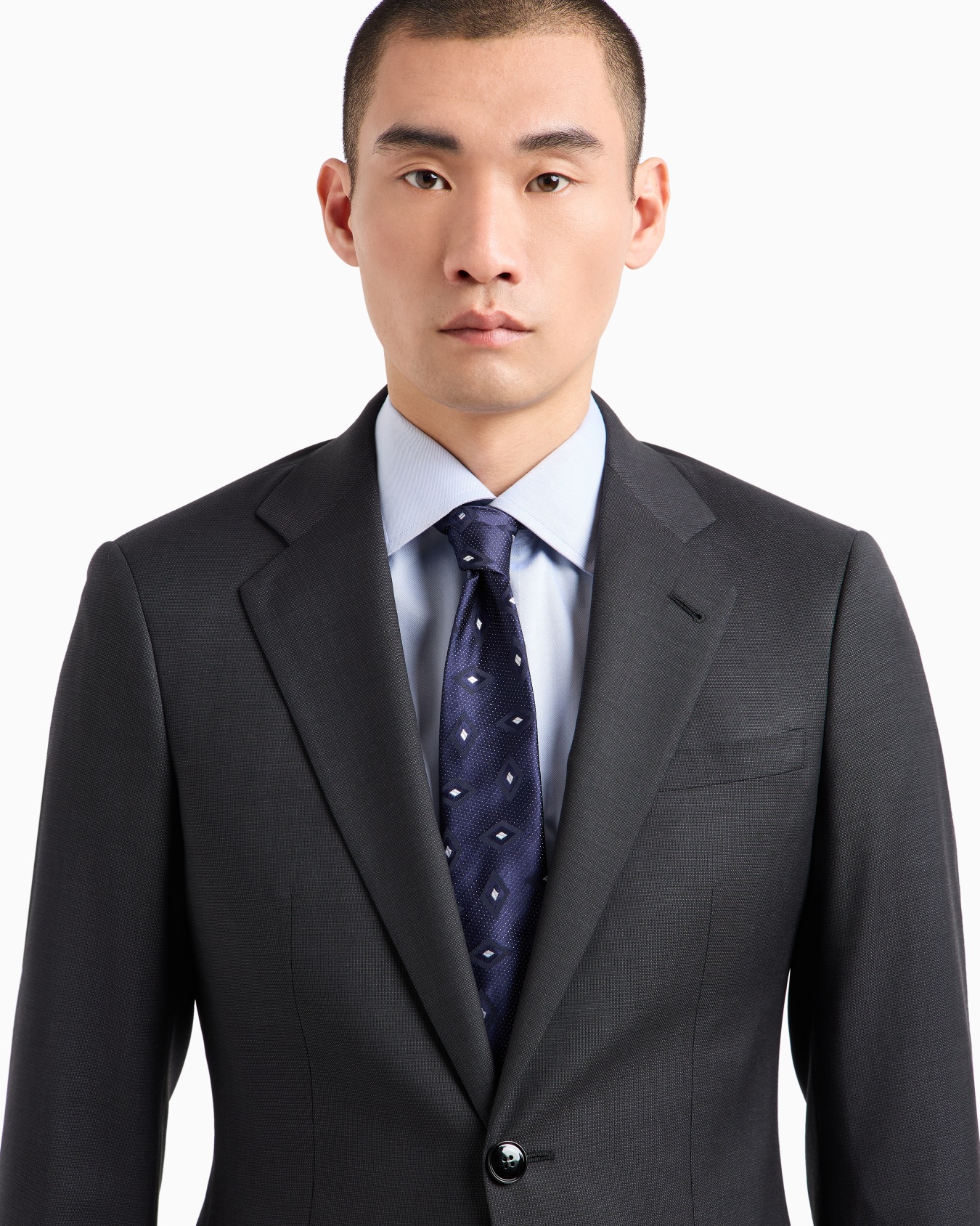Pure silk diamond jacquard tie Slide 2