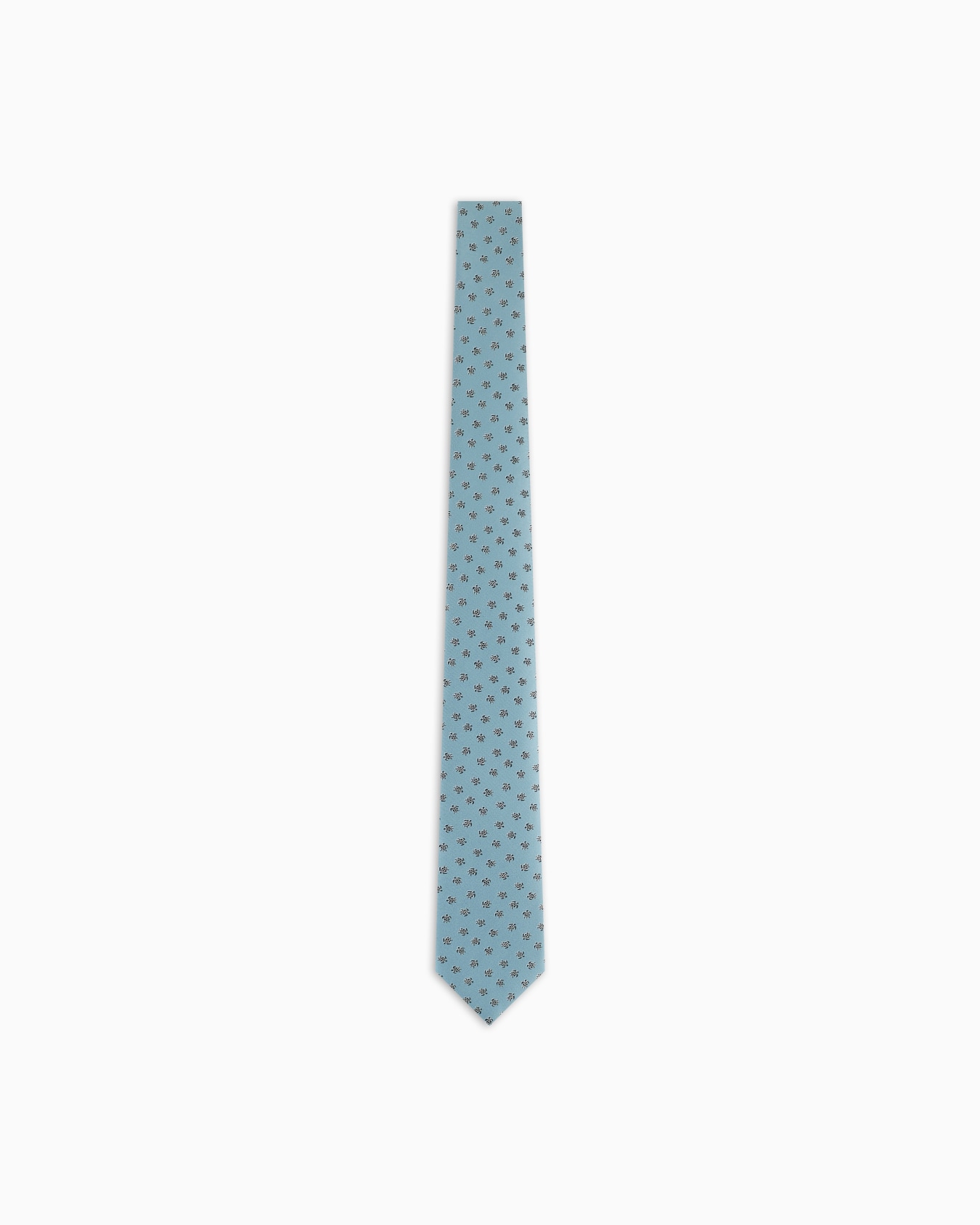 Pure silk tie with jacquard stripes Slide 0